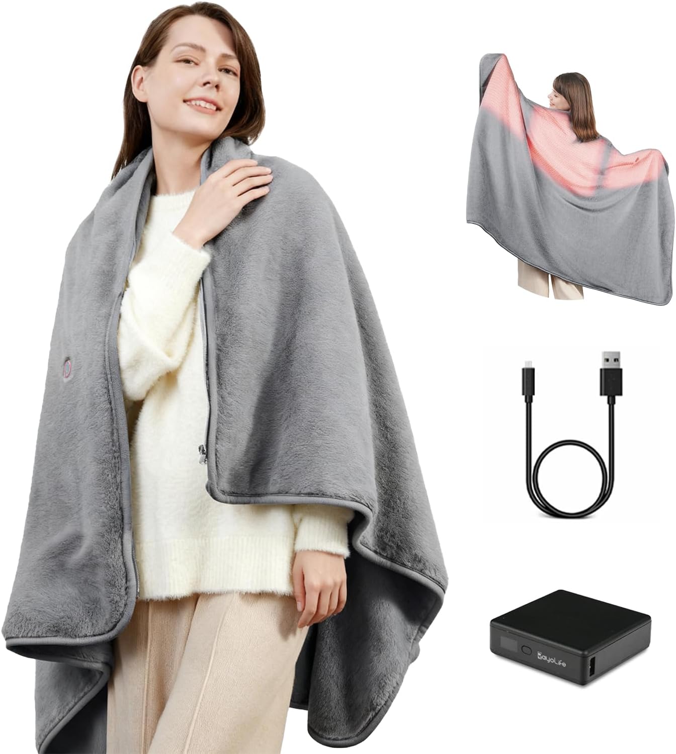 Carbon Fiber Heated Blanket with Battery for Ultimate Comfort