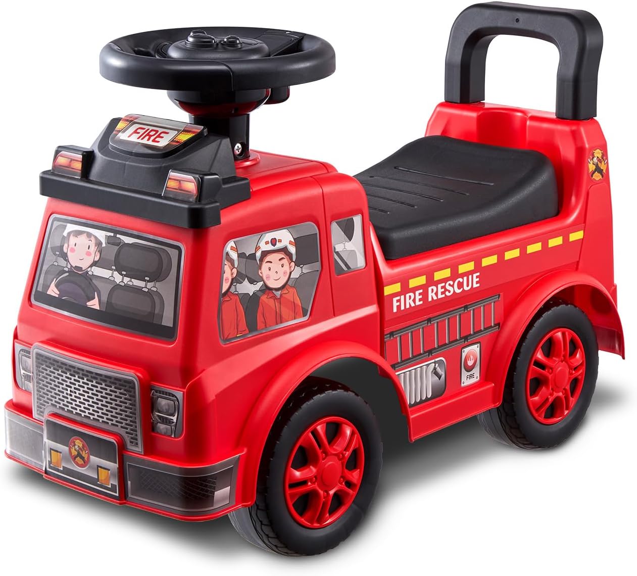 VEVOR Ride On Push Car for Toddlers with Music and Storage