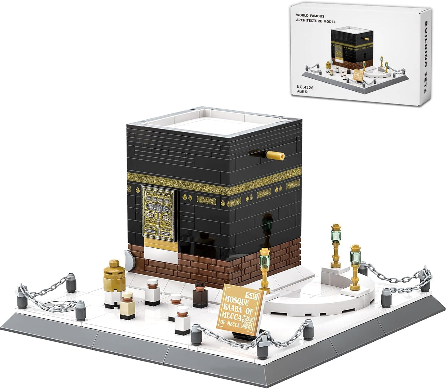 Islamic Mosque Kaaba Architectural Model Building Block Set