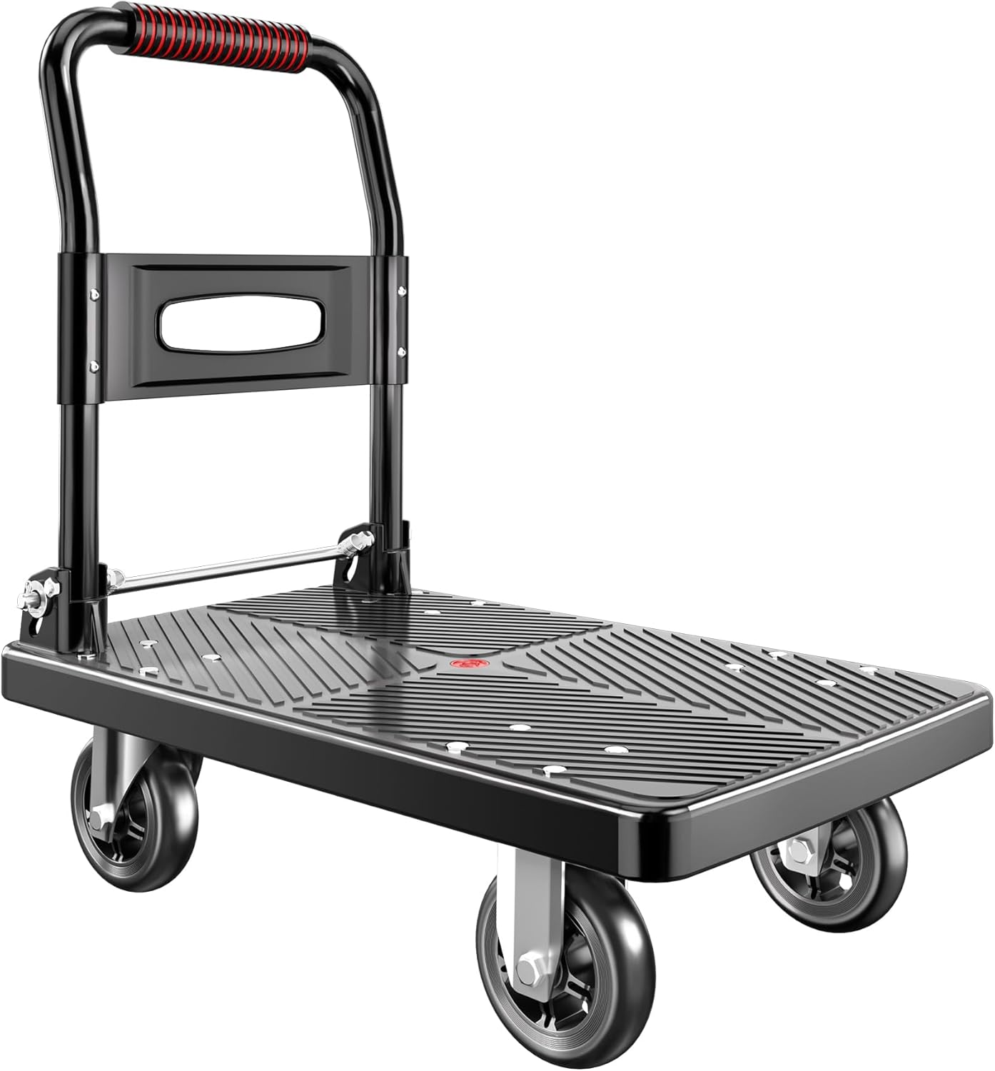 Upgraded Foldable Push Cart Dolly for Easy Storage and Use