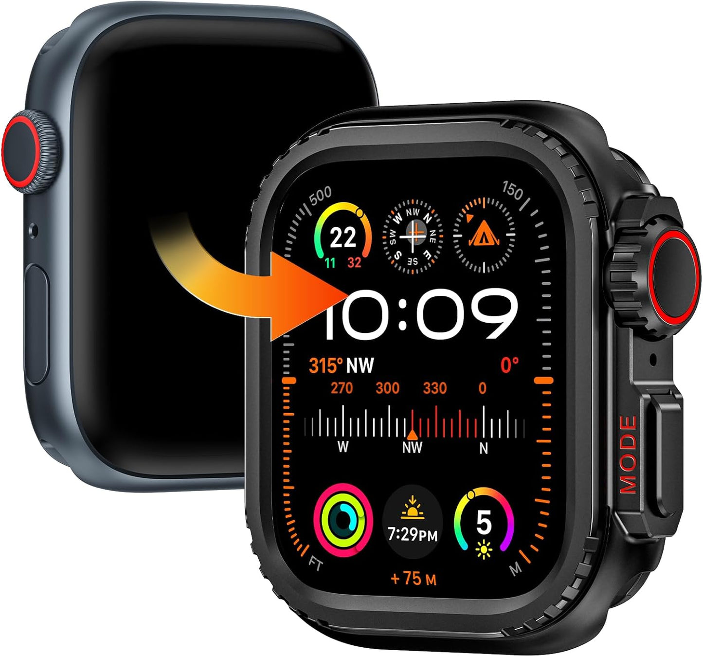 Ultimate 44mm Apple Watch Bumper & Back Cover Combo!