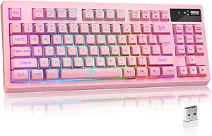 ZJFKSDYX L87 Wireless Gaming Keyboard with Ergonomic Design
