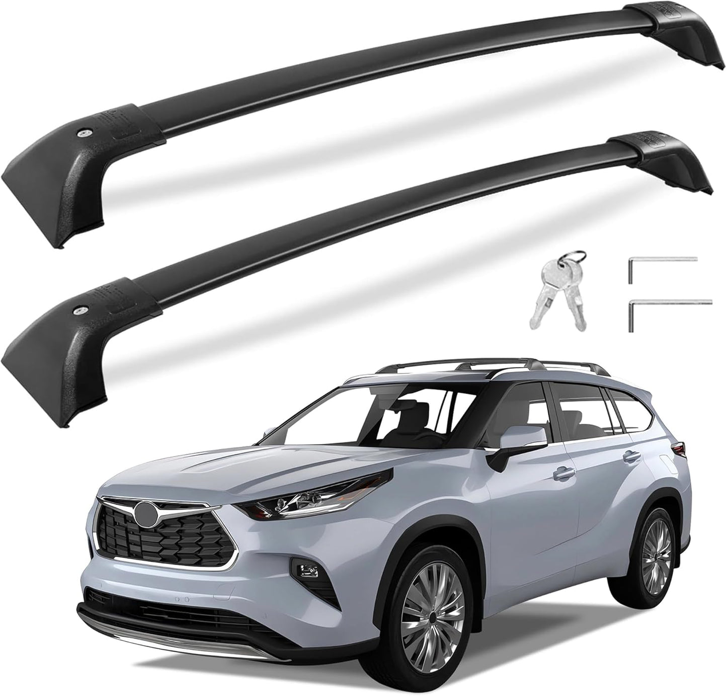 260lbs Roof Rack Cross Bars for Toyota Highlander 2020-2025