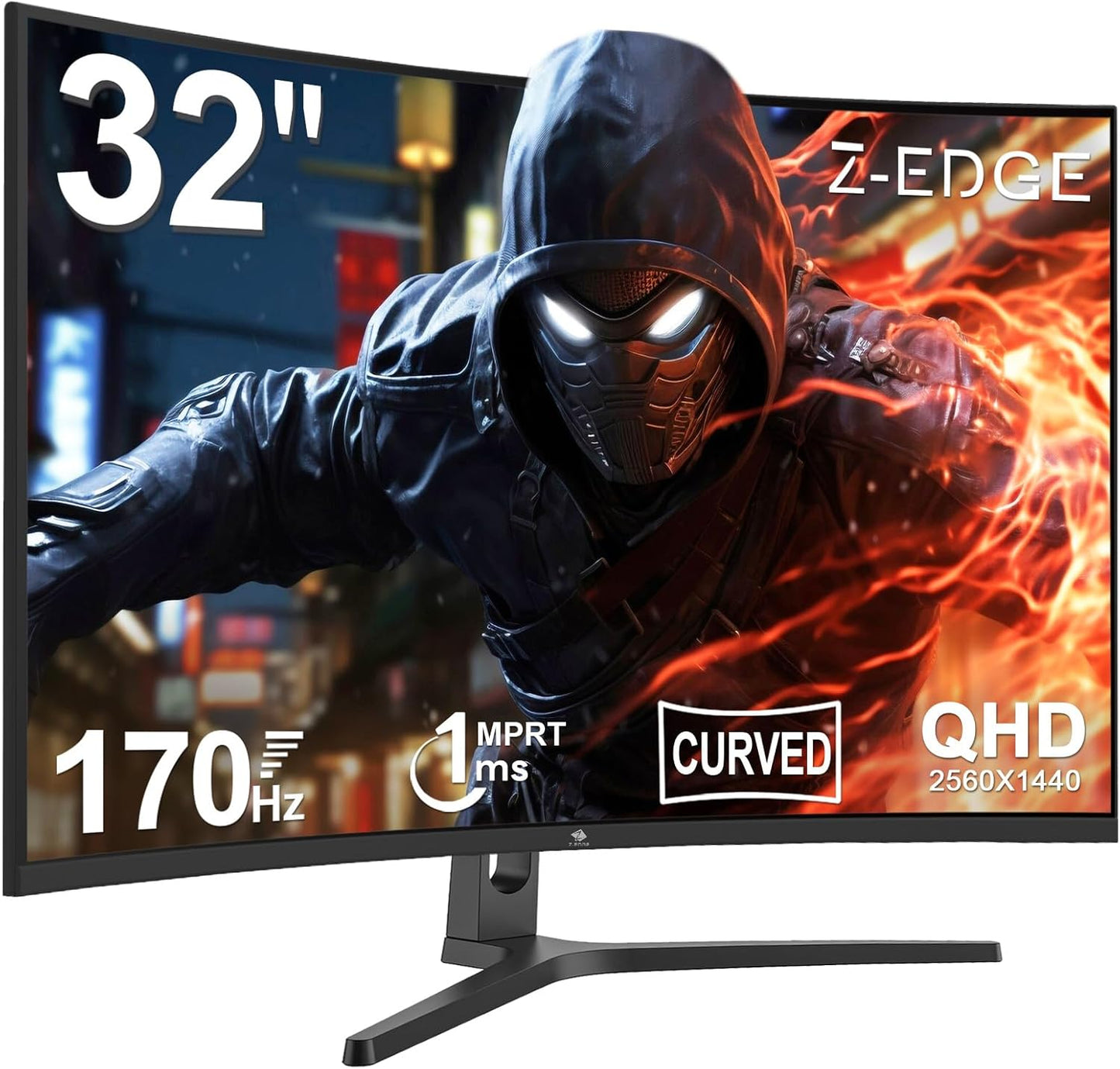 Immersive Gaming: Z-Edge 32 QHD 144Hz Curved Monitor