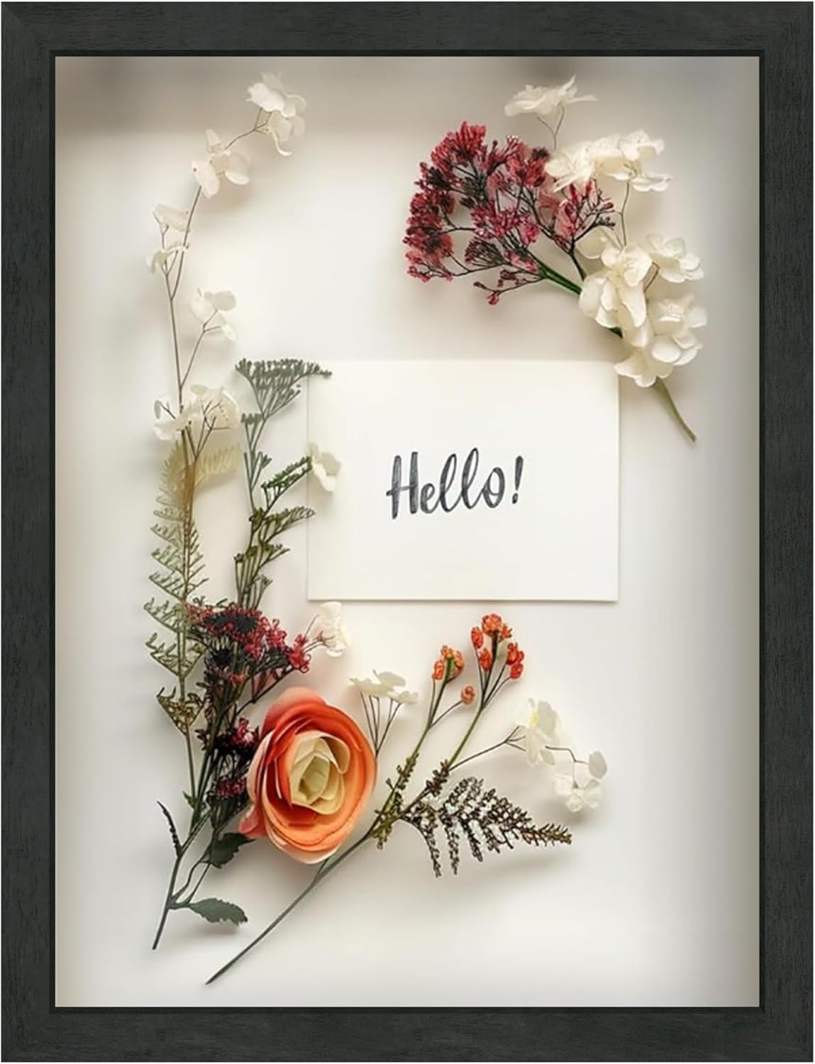 12x16 Driftwood Wooden Shadow Box Frame with Magnetic Door
