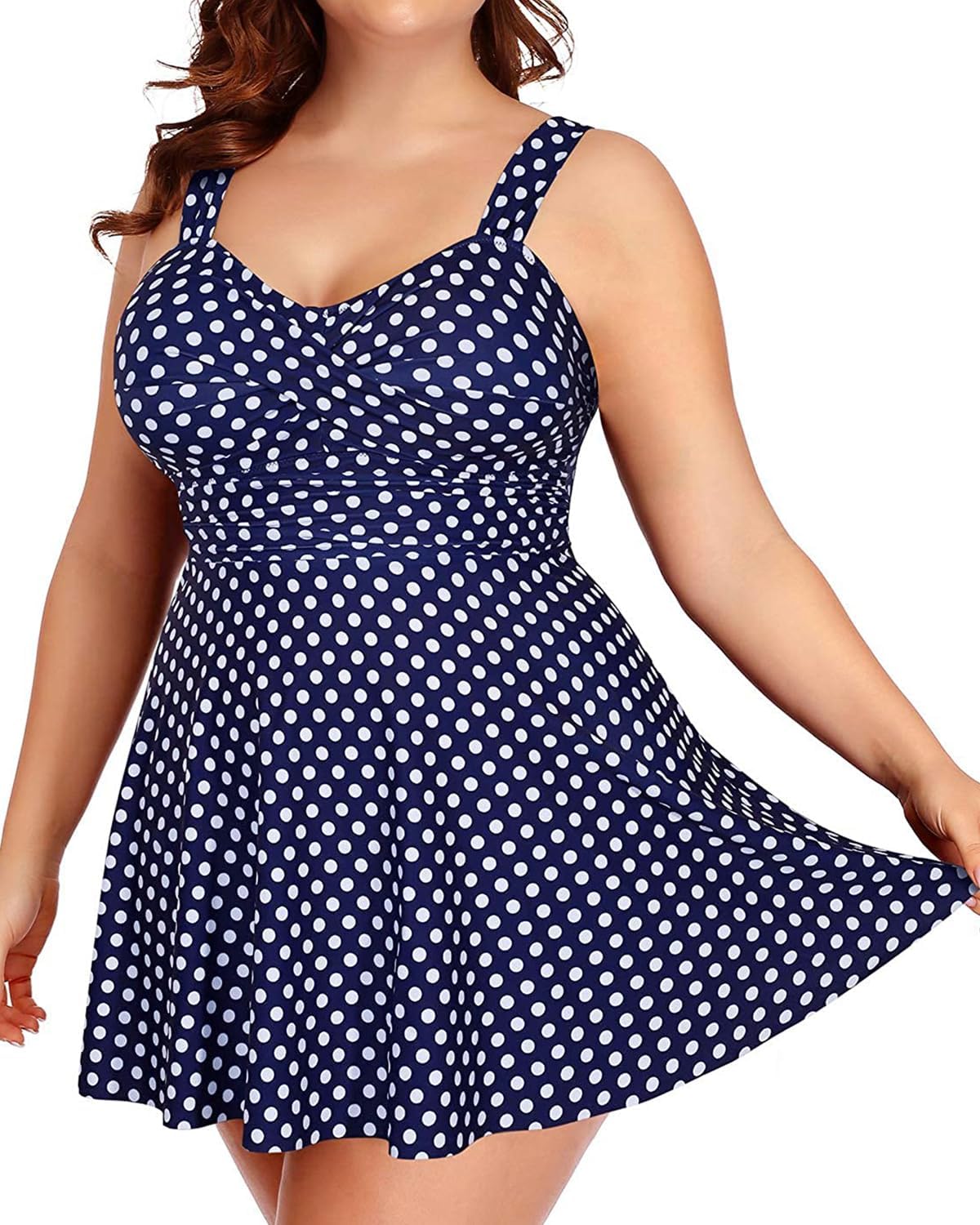 Aqua Eve Plus Size Two Piece Swimsuits for Women Tankini