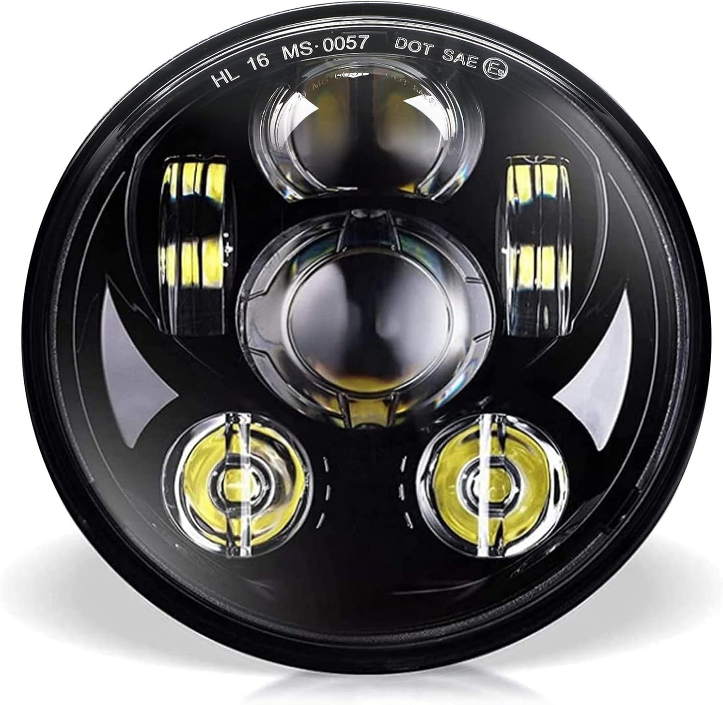Wisamic 5-3/4 inch LED Headlight for Harley Davidson Bikes