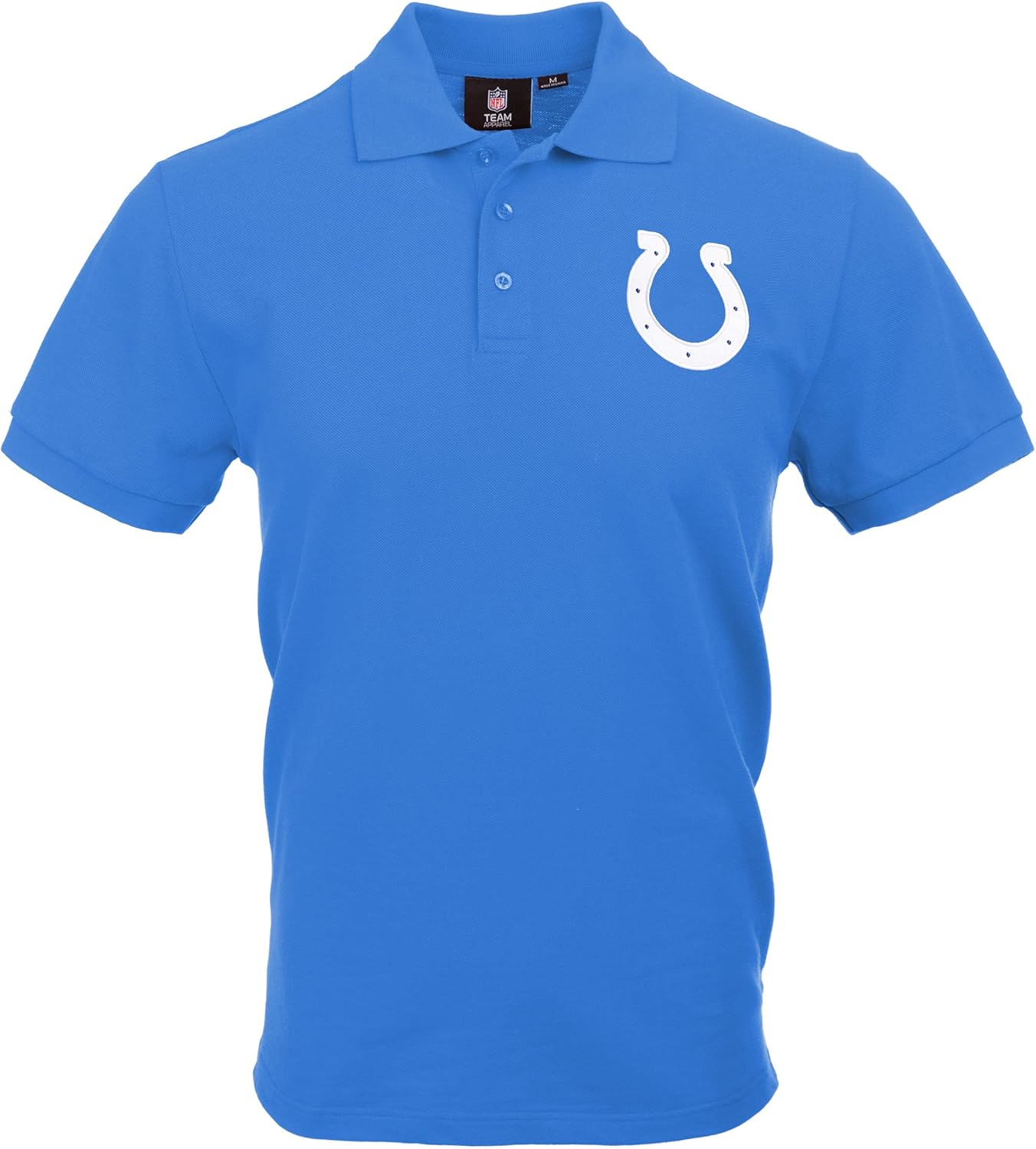 FOCO NFL Mens Team Logo Casual Color Polo Short Sleeve Shirt