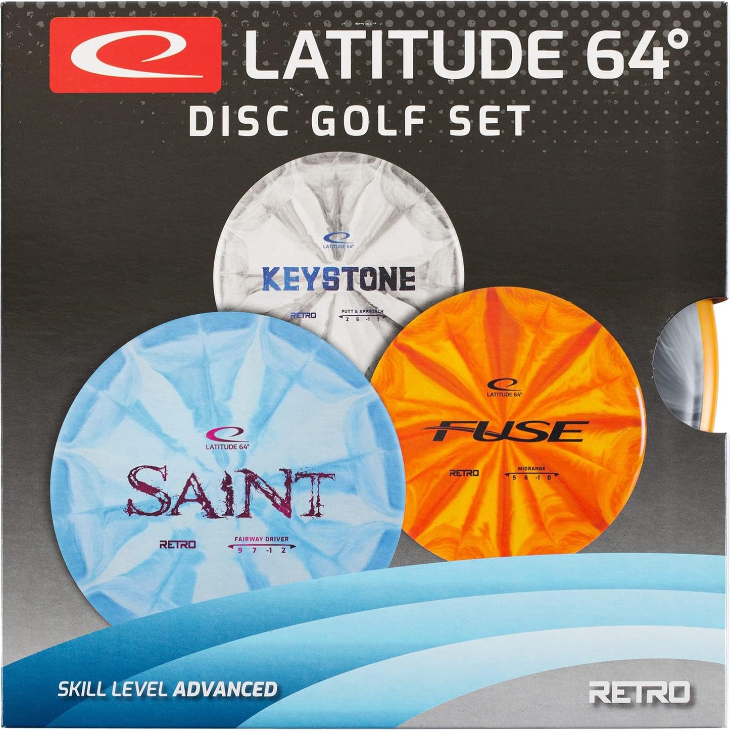 Latitude 64 Disc Golf Starter Set - Grippy Plastic | Perfect for Beginners