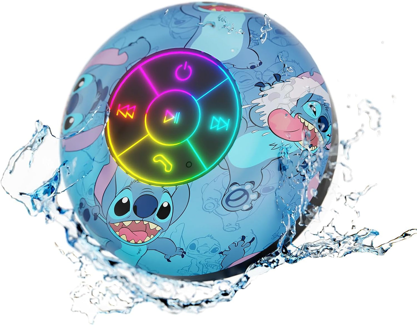Disney Lilo & Stitch Shower Speaker | IPX4 Splash Proof | 5 HR Playtime