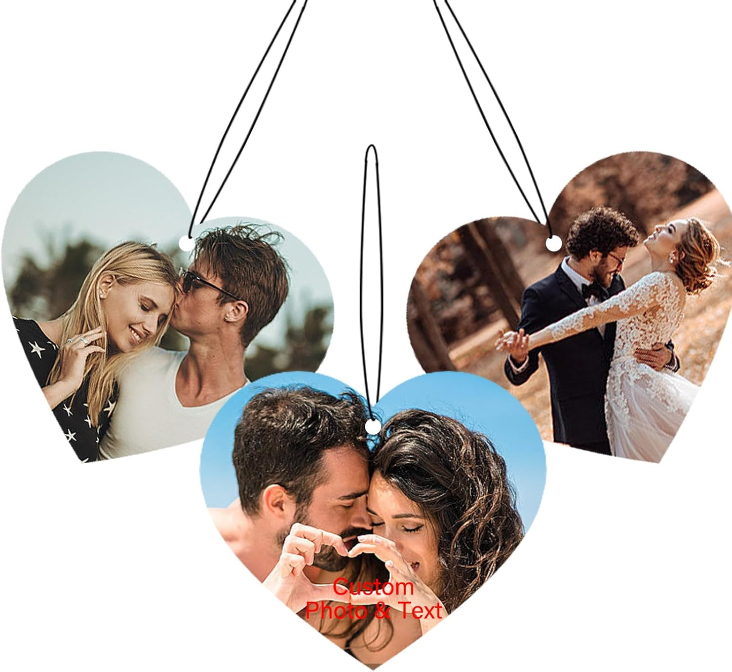 Double-Sided Photo Air Freshener - Personalized Gift for Car