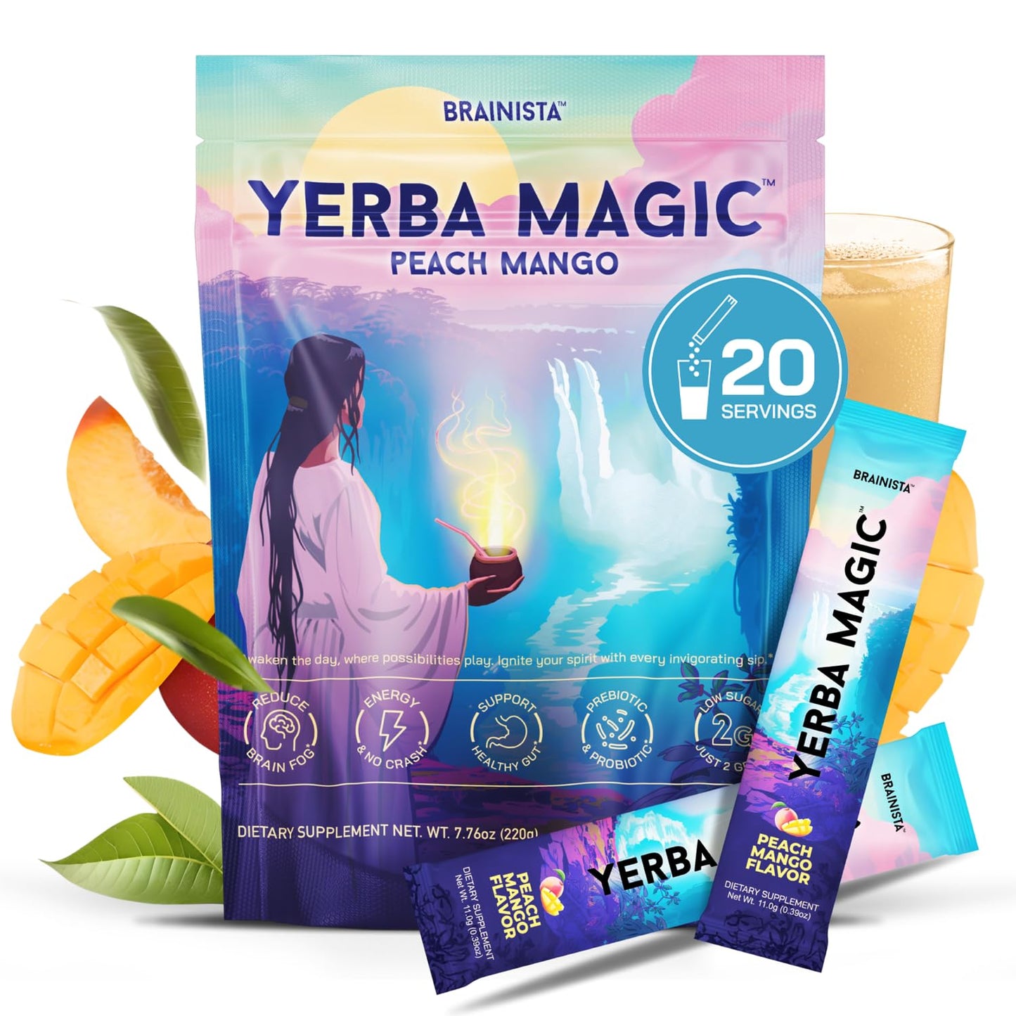 Yerba Magic Instant Yerba Mate Powder for Clean Energy Focus