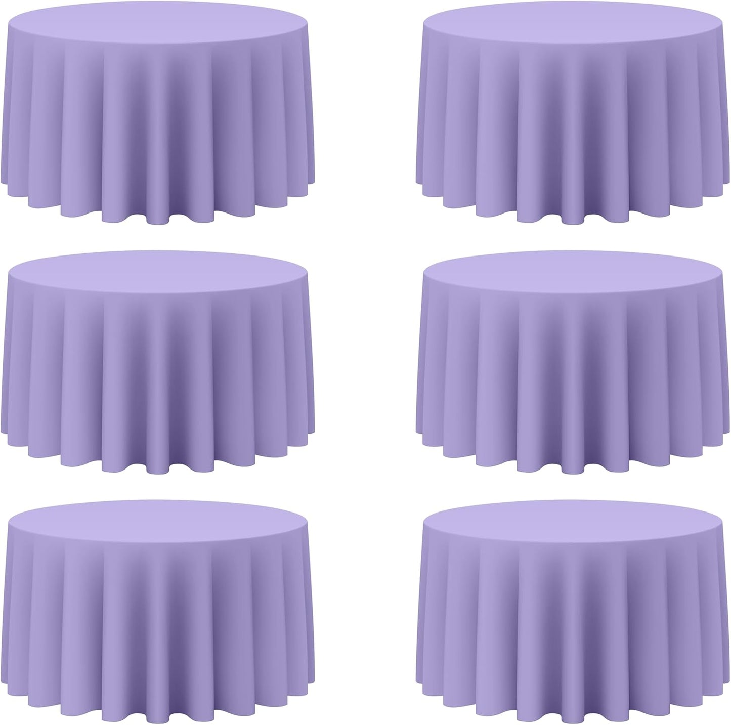 Lavender Round Tablecloths 120 Inch for Elegant Events