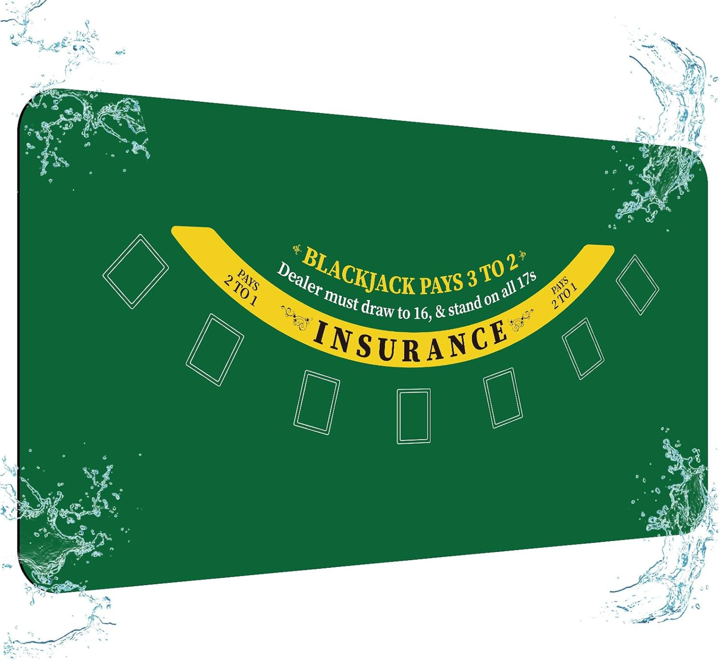 70ft' x 35ft' Waterproof Casino Blackjack Table Layout Mat Review