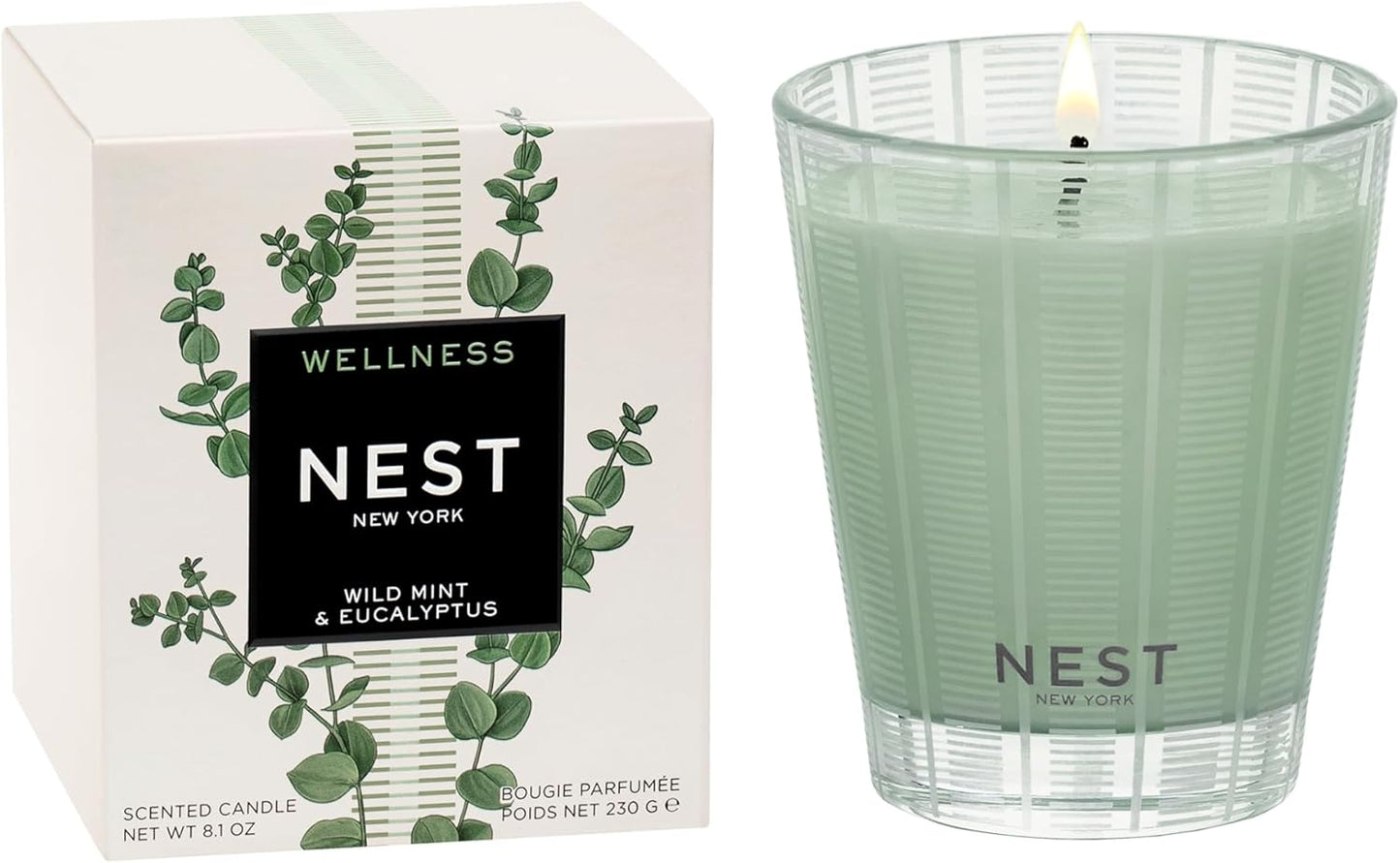 NEST New York Scented Classic Candle with Wild Mint & Eucalyptus