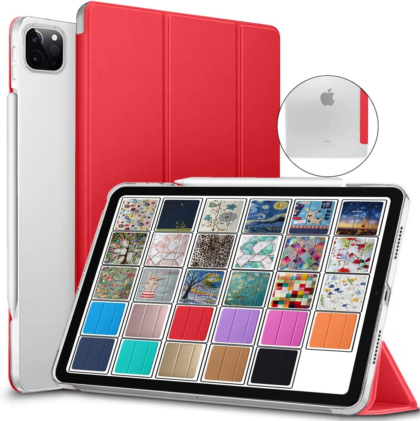 DuraSafe Cases for iPad Pro 12.9 inch 4th Gen - Scarlet