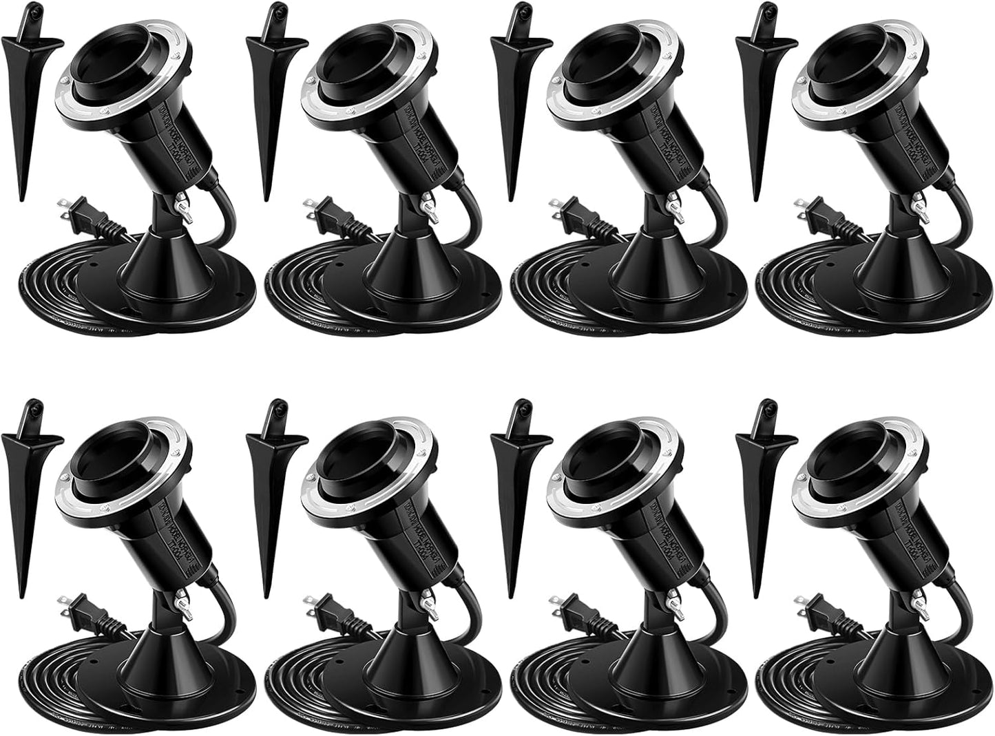 4 Pack Outdoor Floodlight Holder for Halloween and Christmas