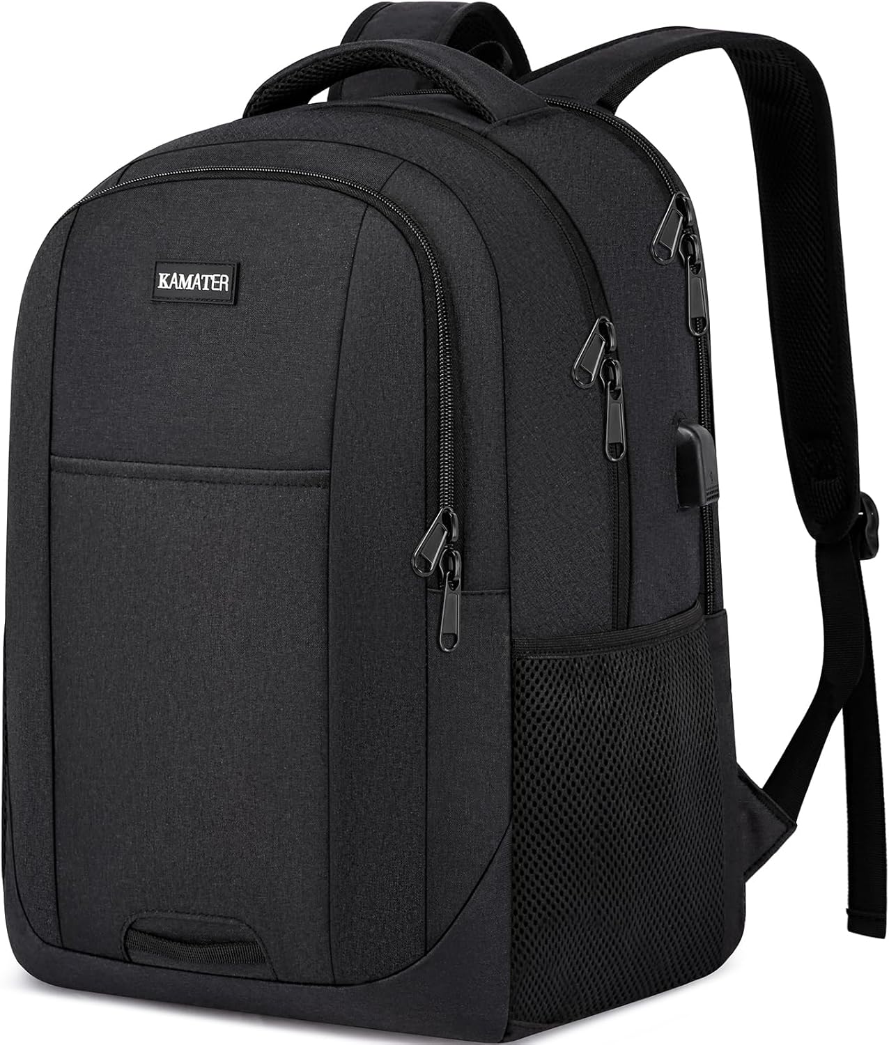 Black Backpack for School with Laptop Compartment for Teens
