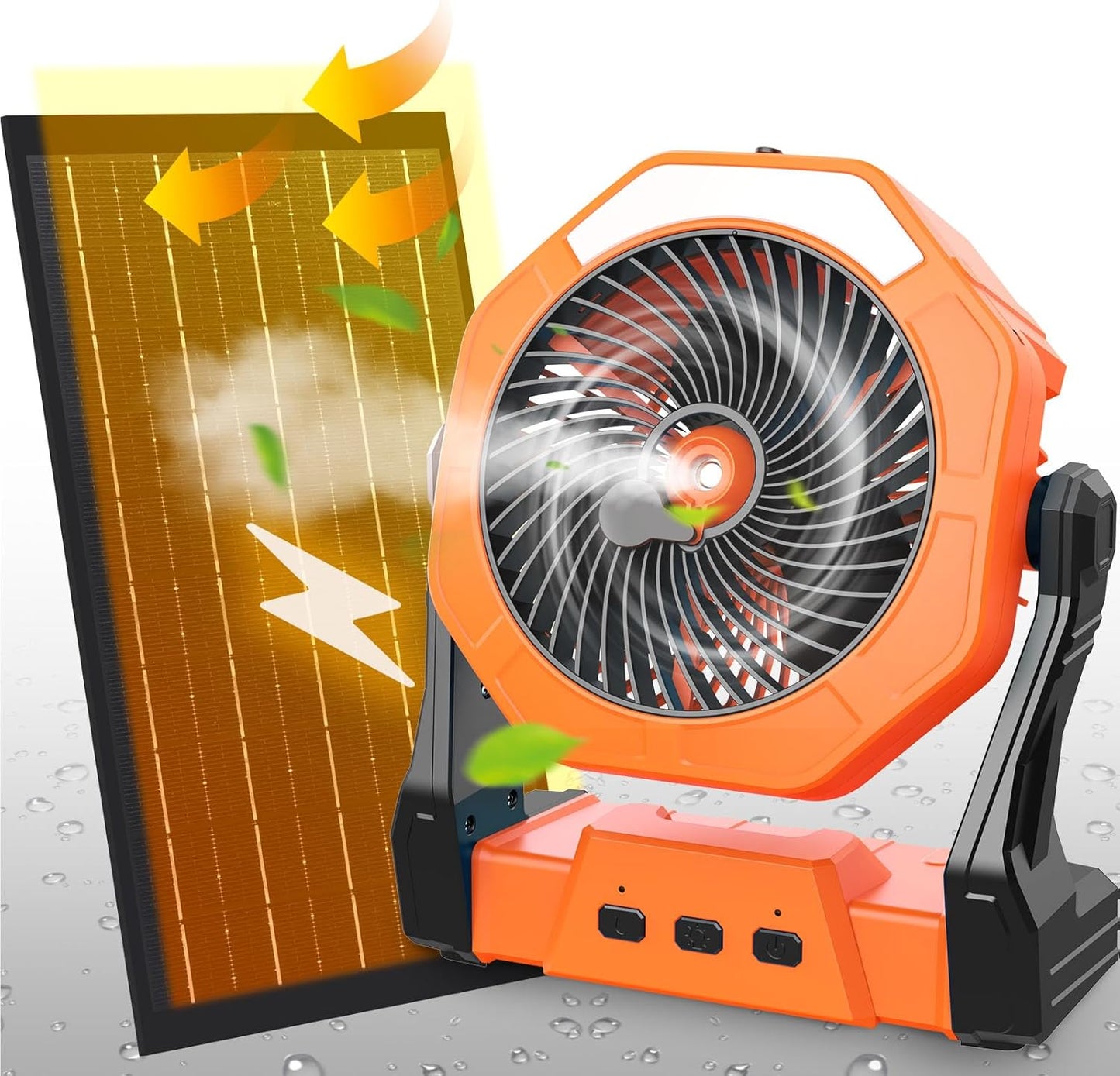 10W Solar Misting Fan | Portable & Rechargeable | Outdoor Cooling