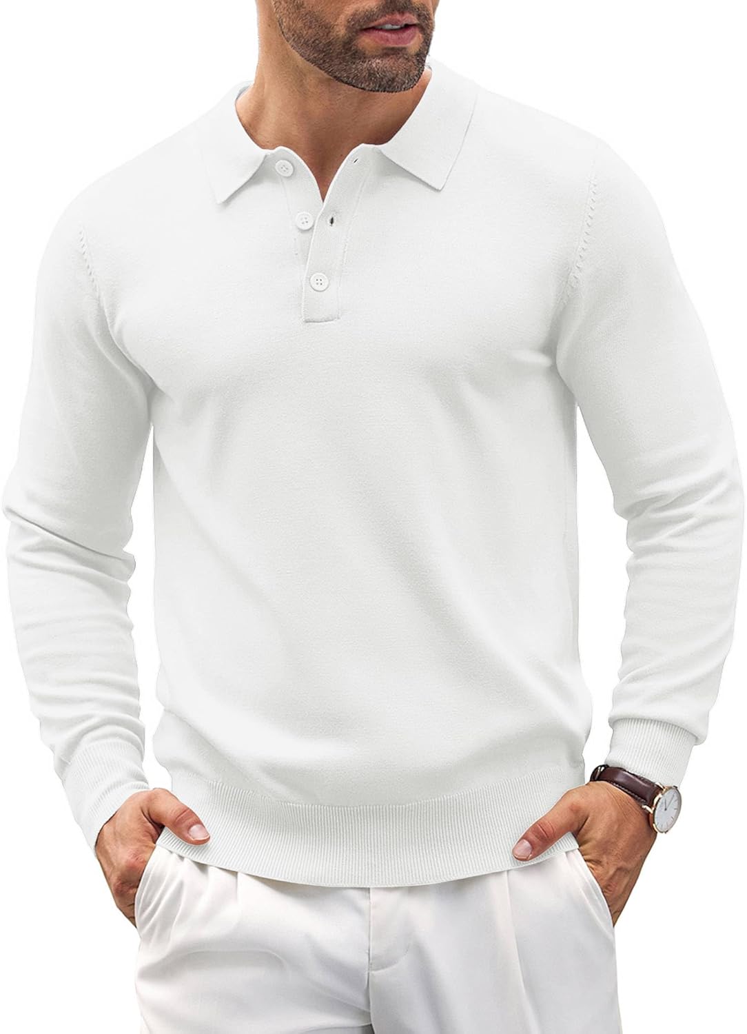 COOFANDY Mens Knit Polo Shirts for Casual and Stylish Looks