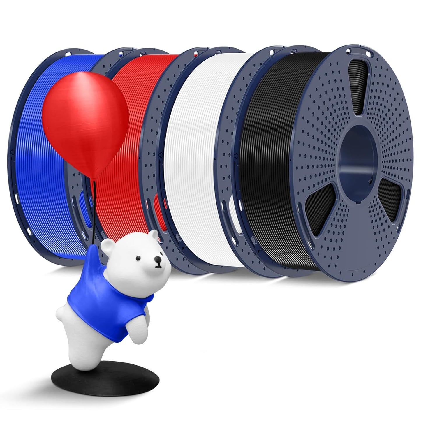 500g PLA Filament Bundle for 3D Printing - Multicolor Pack