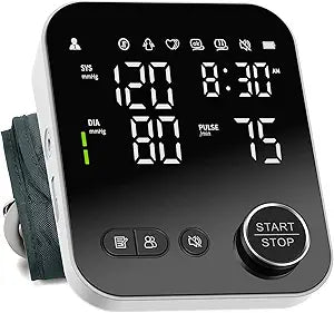Blood Pressure Monitor for Home Use with Adjustable Cuff