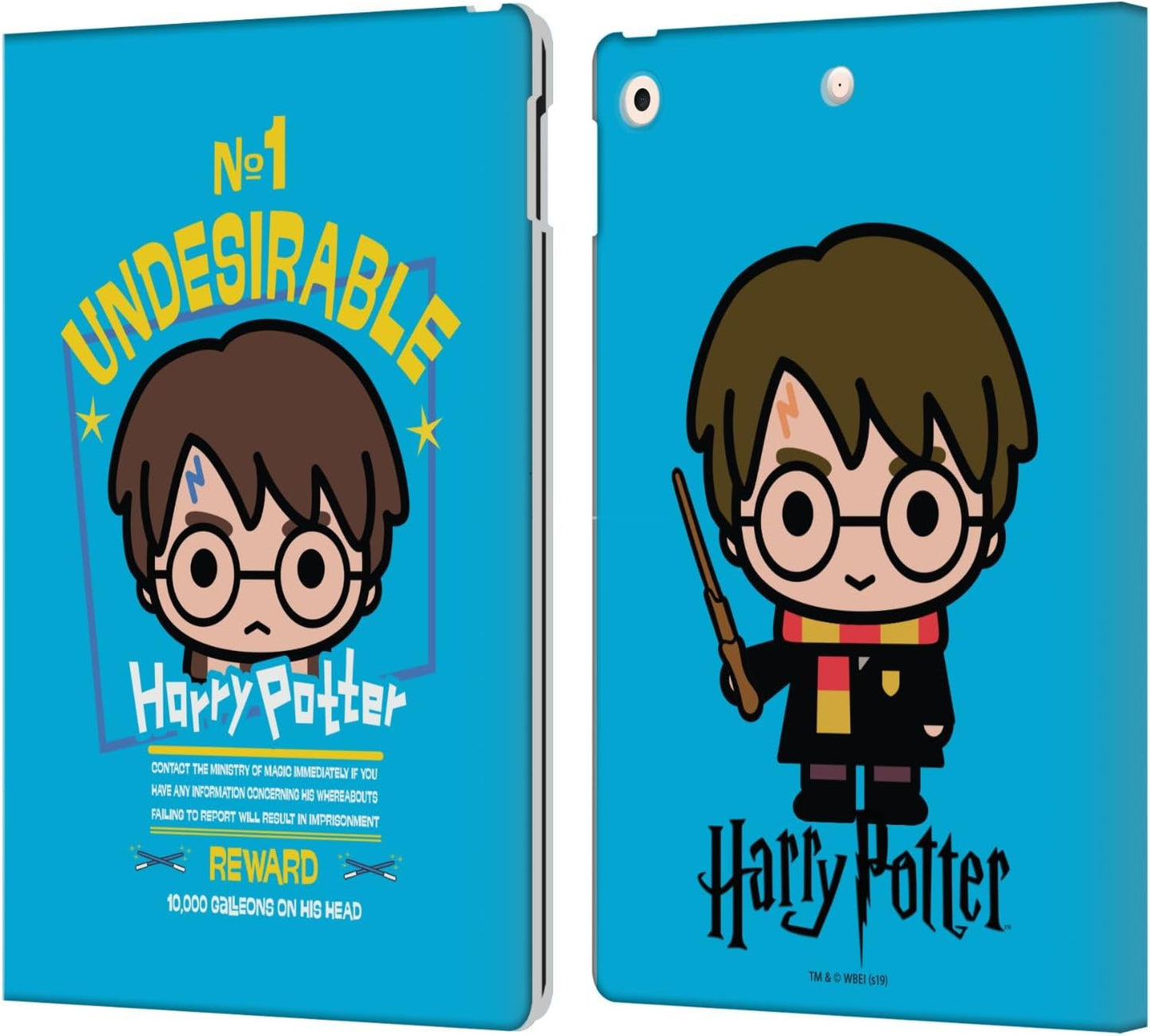 Harry Potter Deathly Hallows I Leather Wallet Case for iPad 10.2