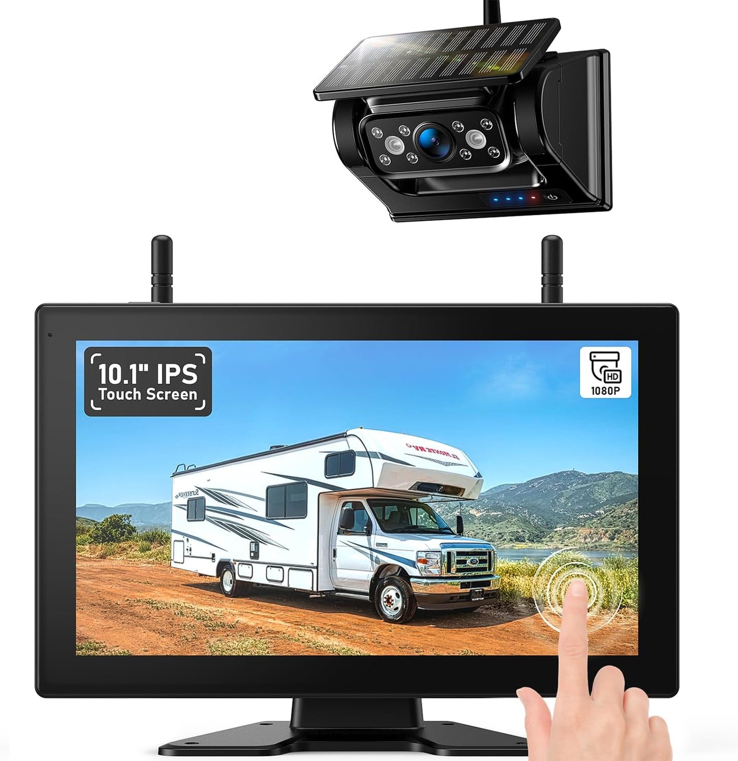 10.1 Inch Magnetic Solar Wireless Backup Camera System Review