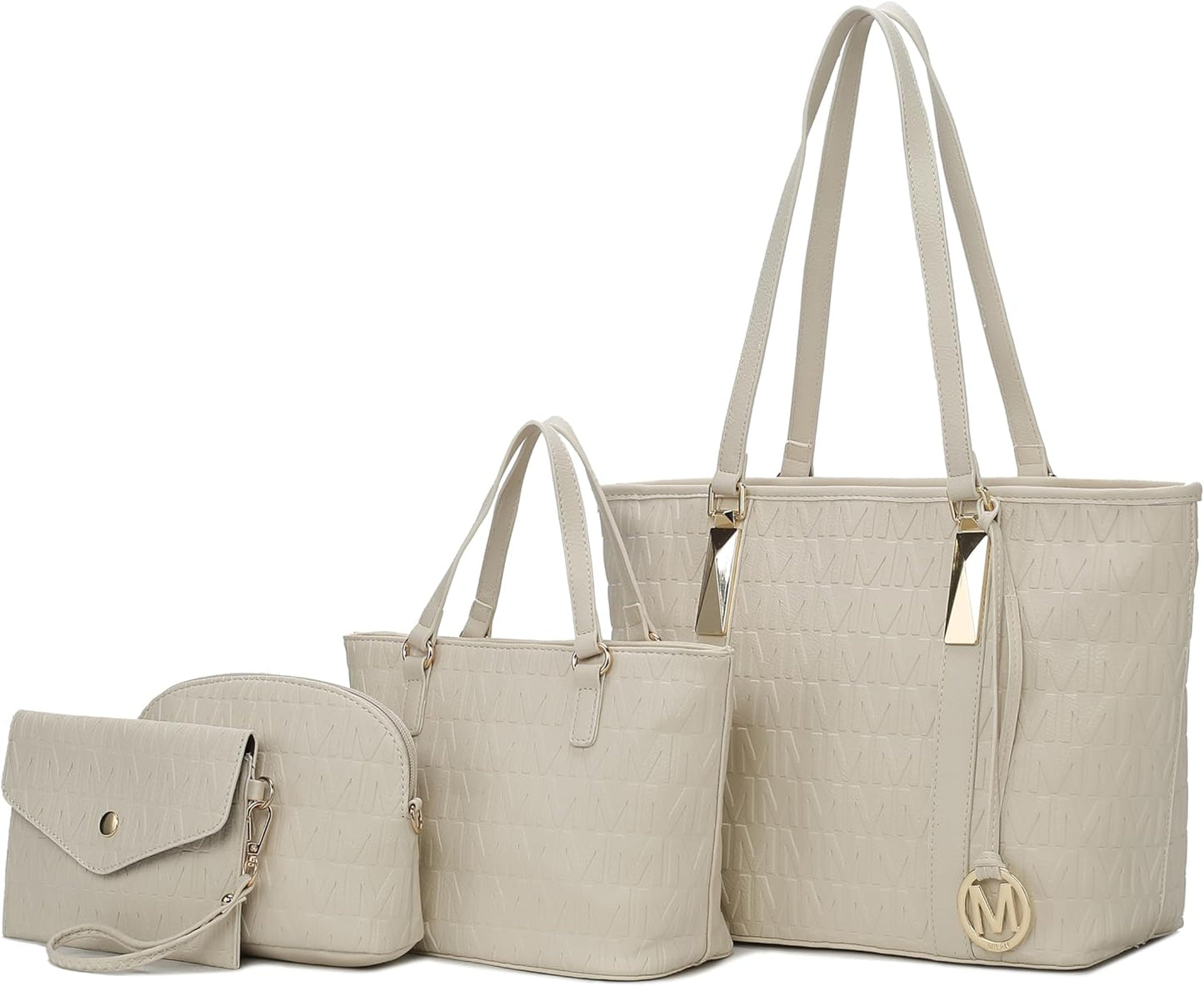 MKF Collection Arya M Signature 4 PCS Tote Set for Women