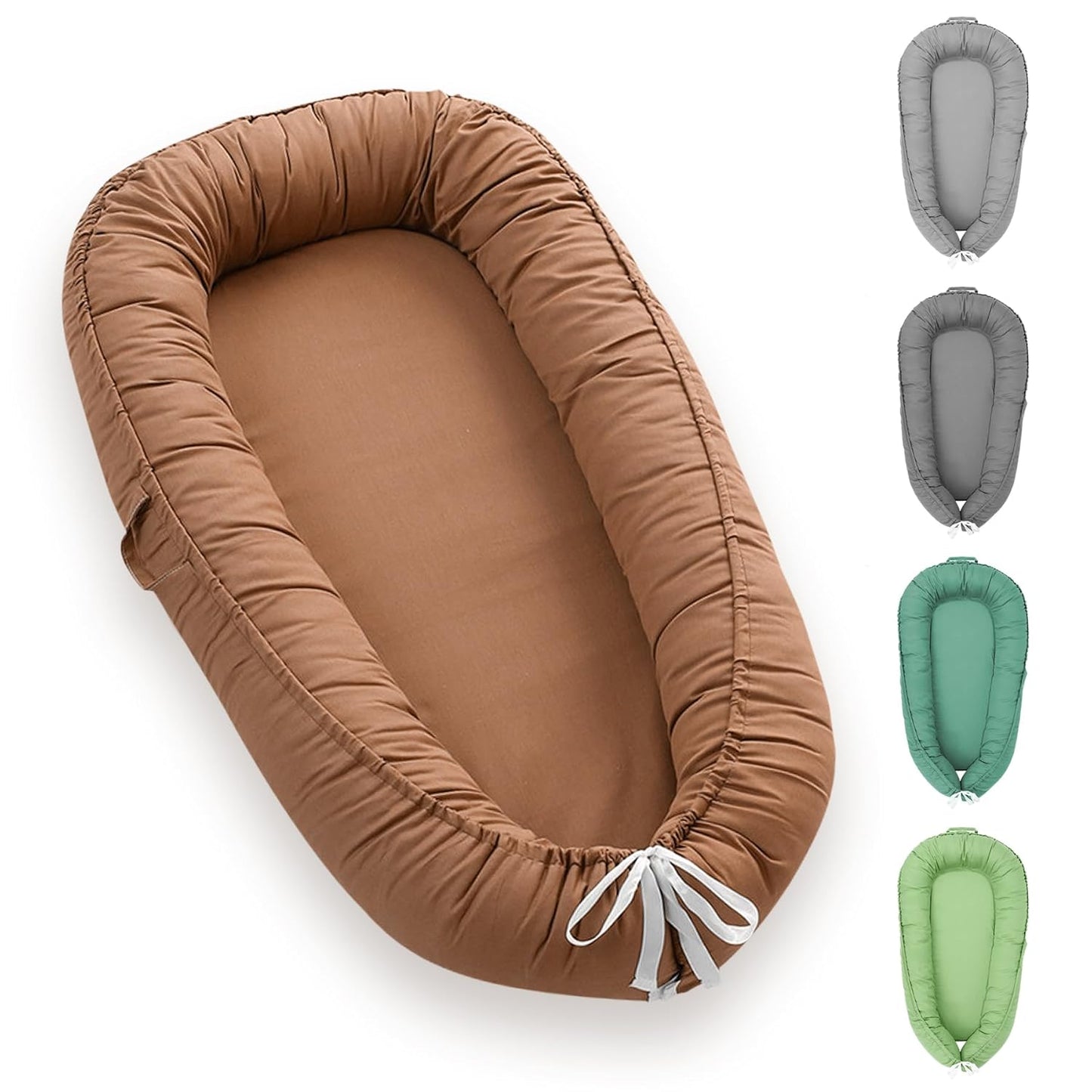 Breathable Cotton Baby Lounger - Co Sleeper & Portable!
