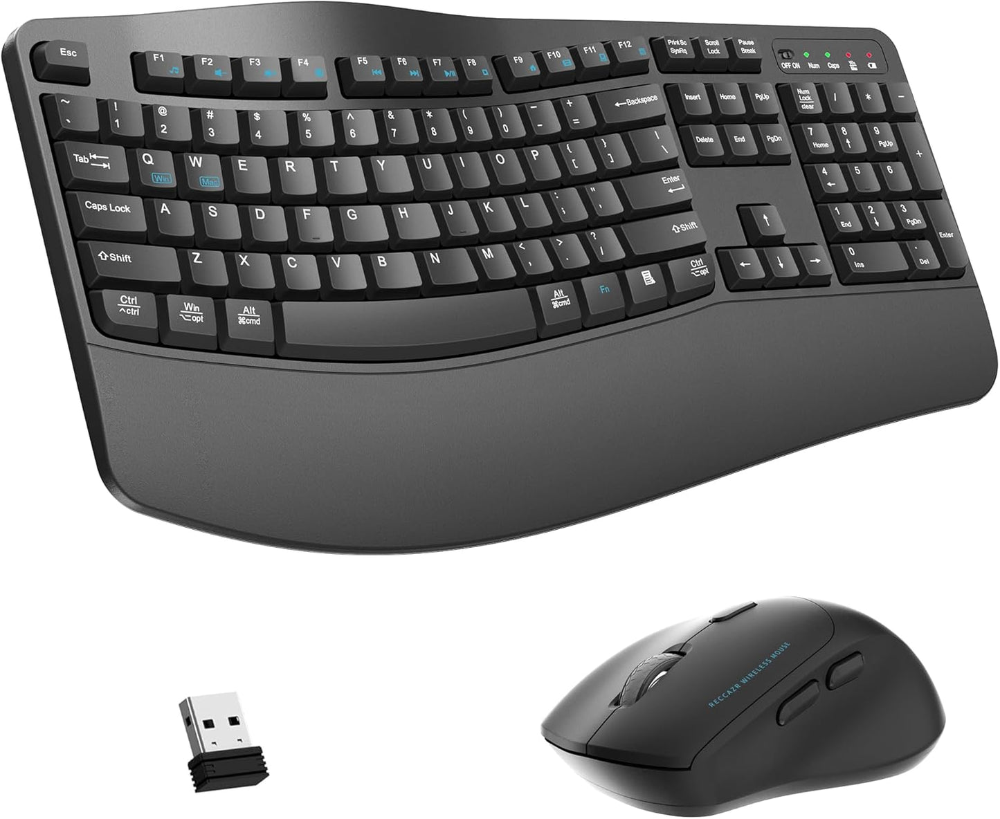 Wireless Keyboard and Mouse Combo for Ergonomic Comfort