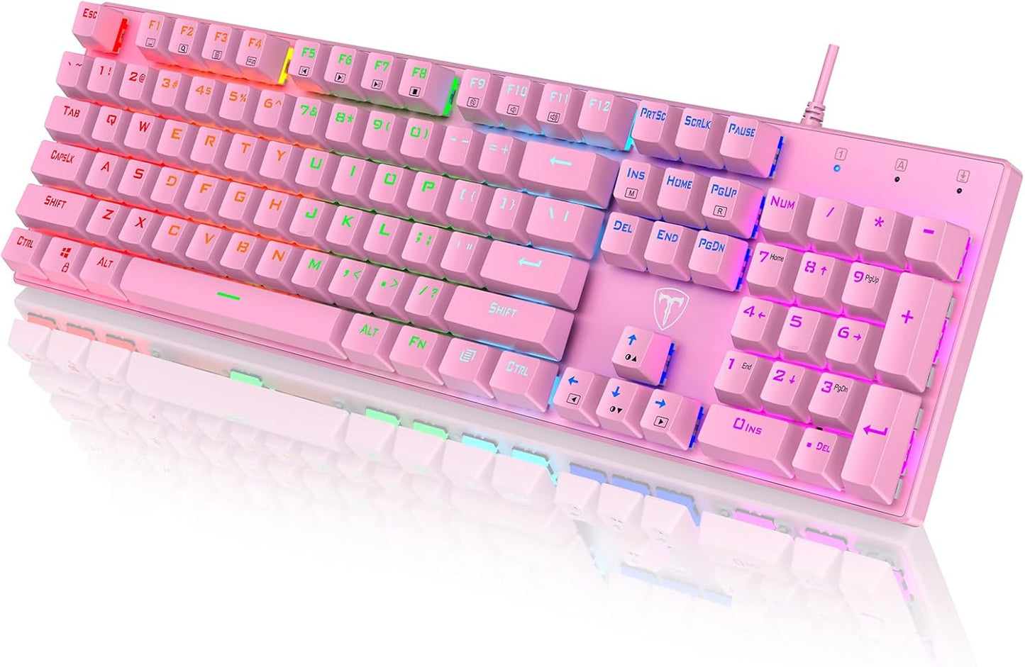 RisoPhy Mechanical Gaming Keyboard with RGB Backlit Design