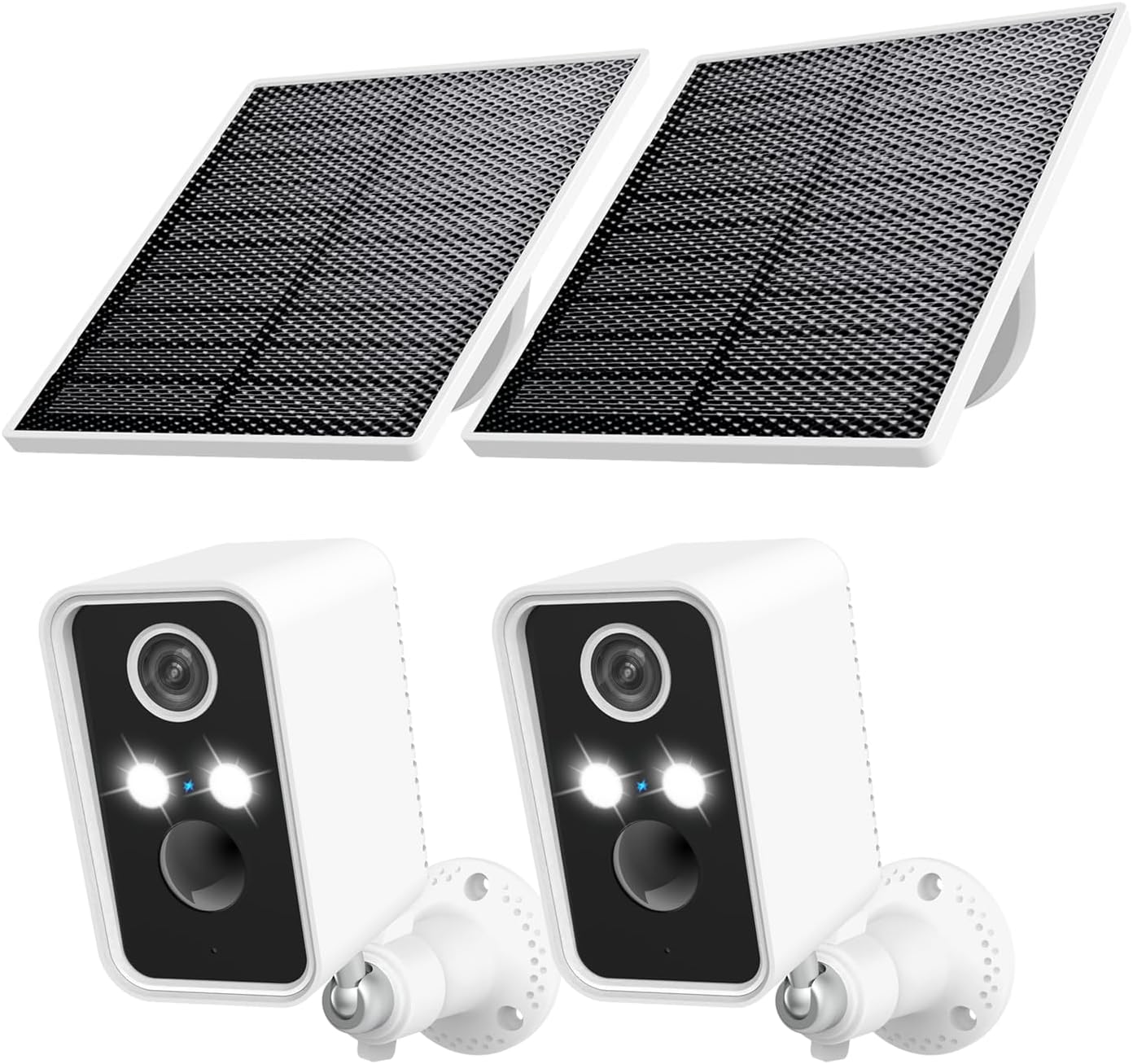 Wireless Outdoor Security Cameras 2 Pack with Motion Detection