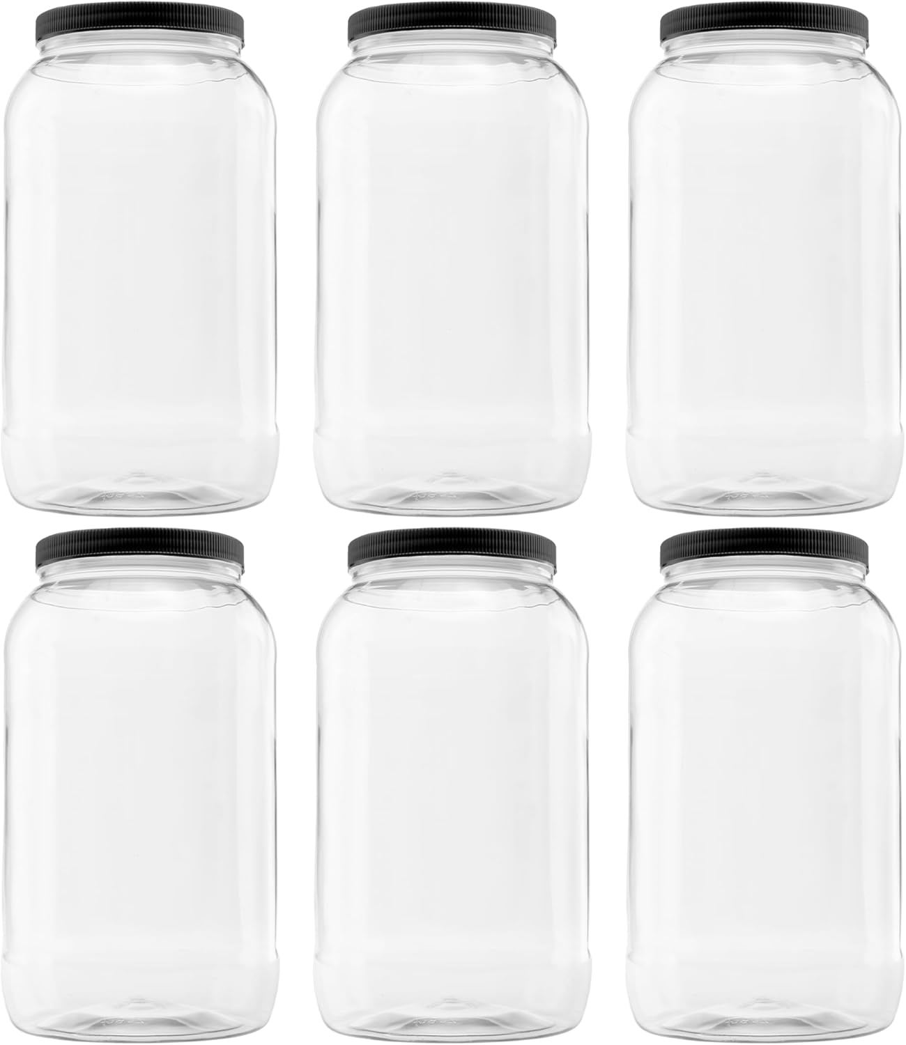 Plastic Storage Jars with Leak Proof Lids for Versatile Use