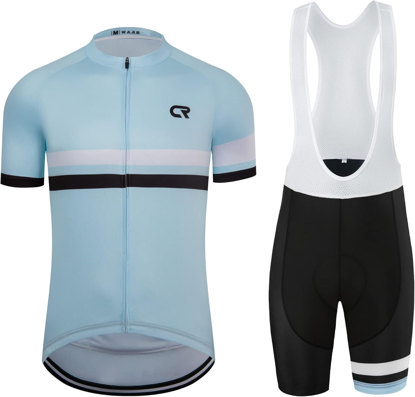 Coconut Ropamo Men's Cycling Jersey Set with 3D Padded Shorts
