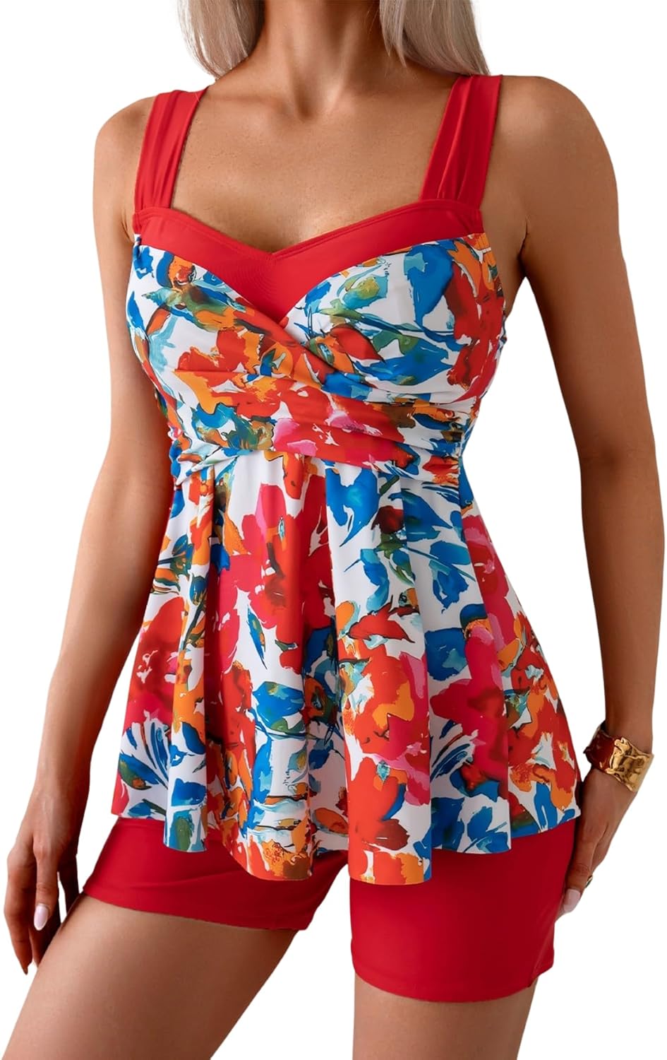 B2prity Tankini Swimsuits for Women with Tummy Control Feature