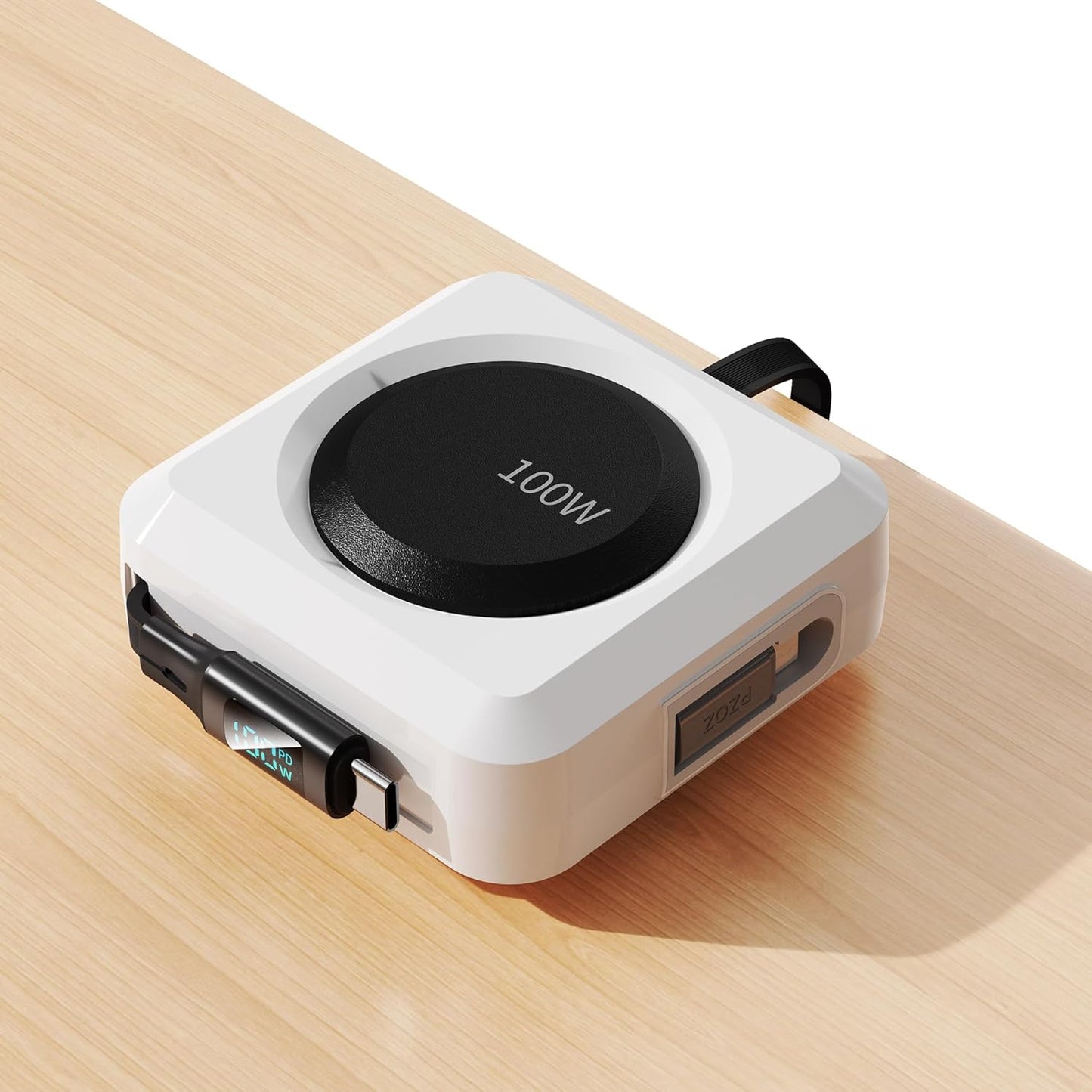PZOZ 100W Retractable Multi Charging Cable - Desk Organizer!