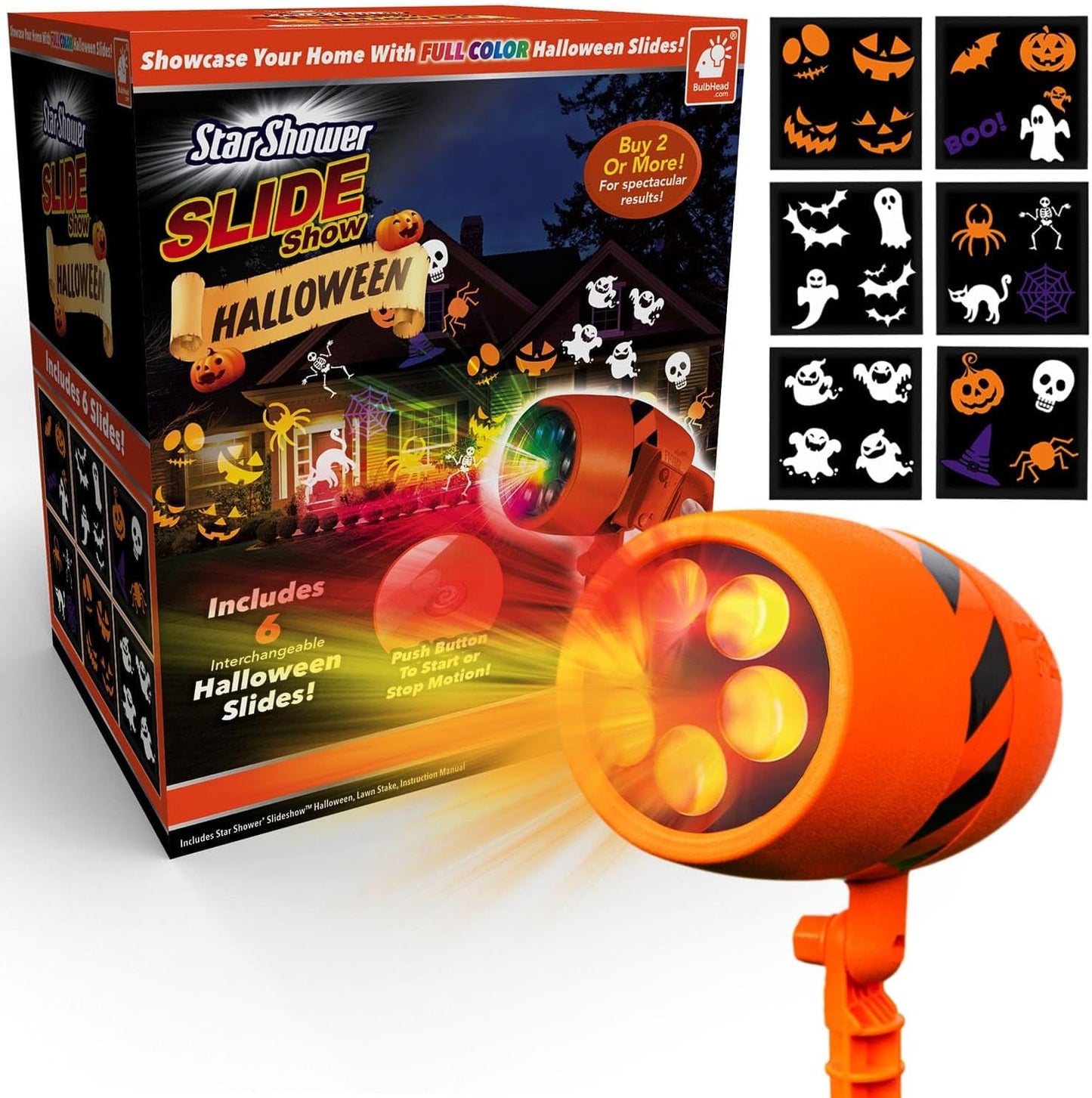Star Shower LED Projector: Full-Color Holiday Magic