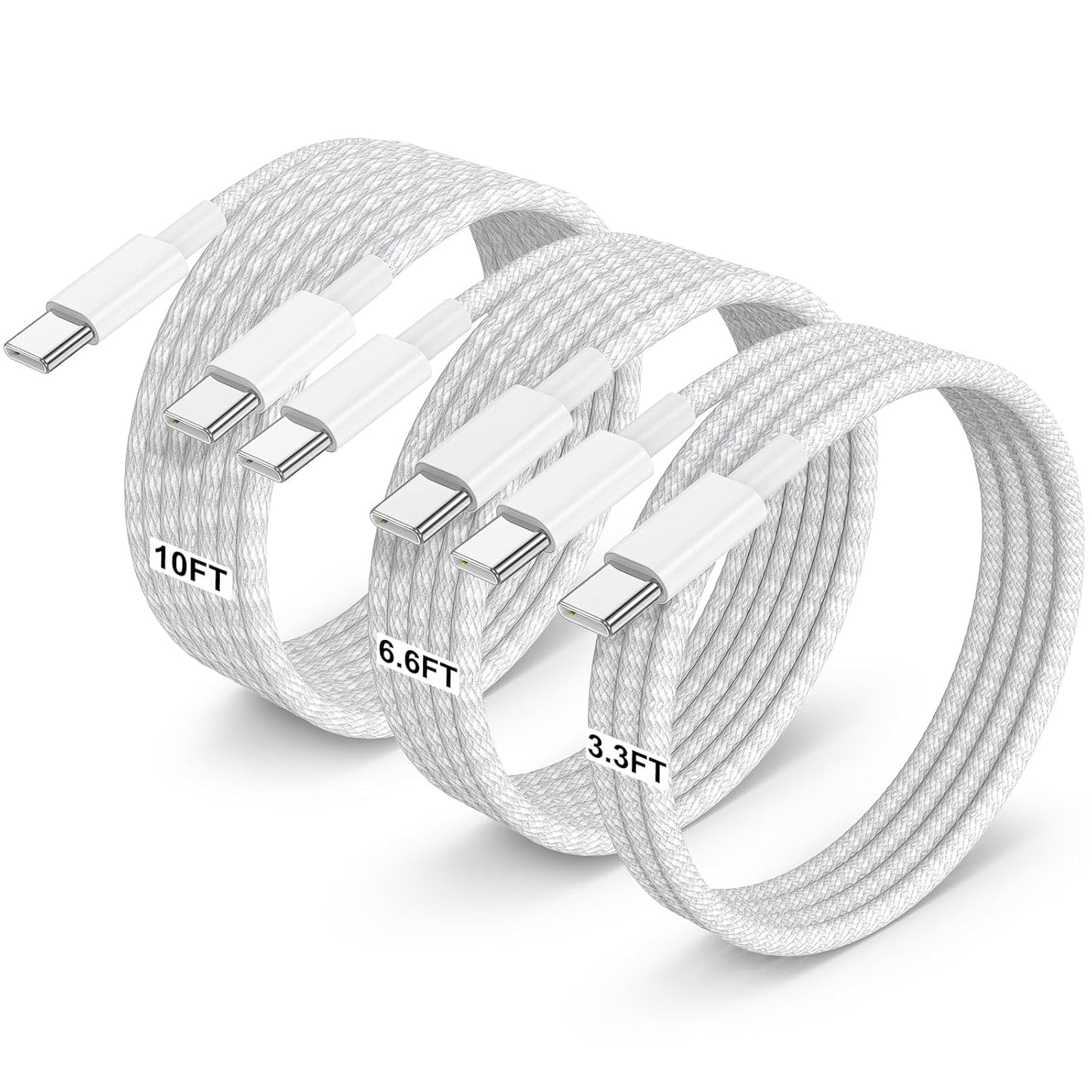 Fast Charge Trio: JERMASAL 60W USB C Cables
