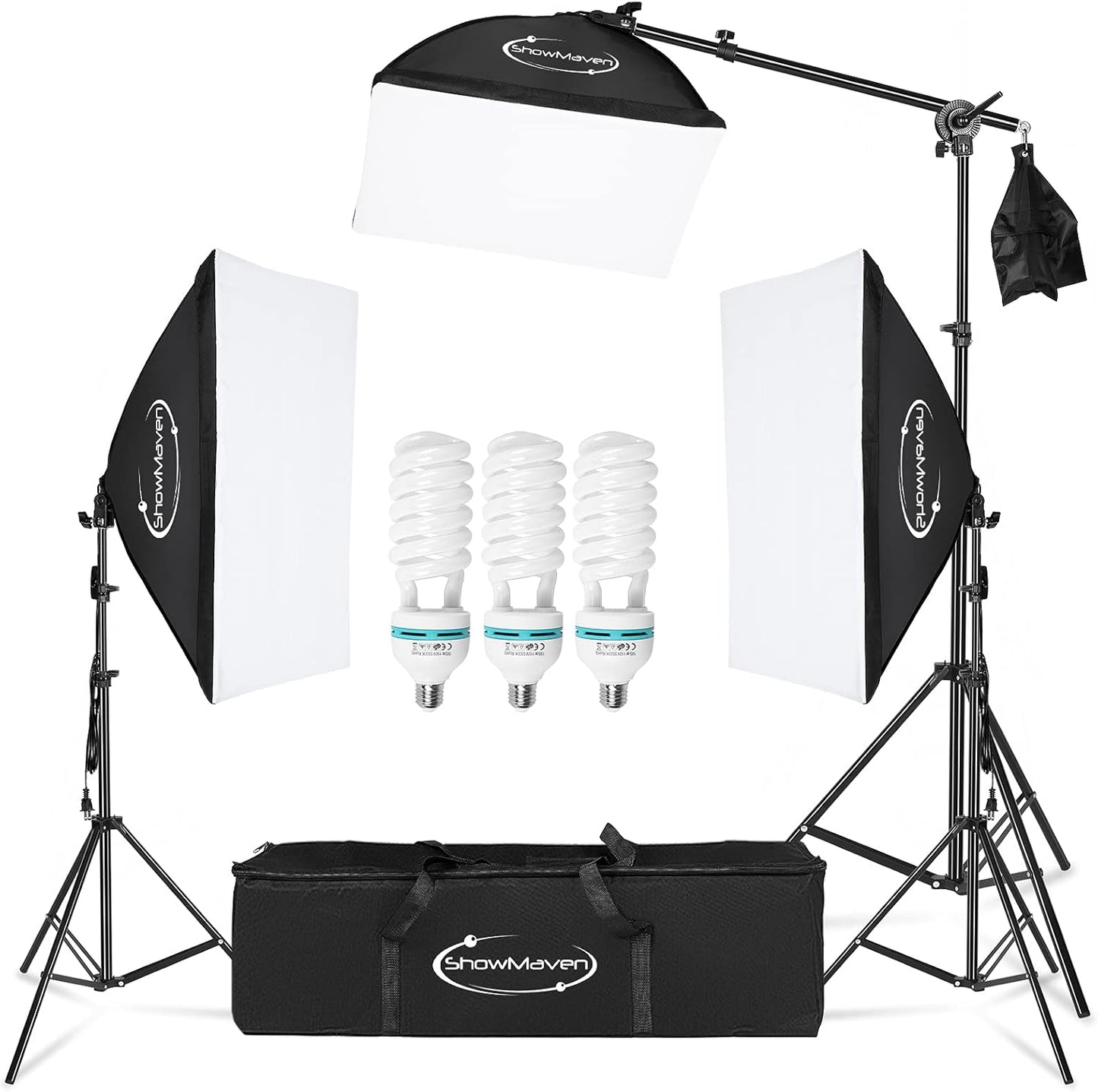 Softbox Lighting Kit for Professional Photography and Video Use