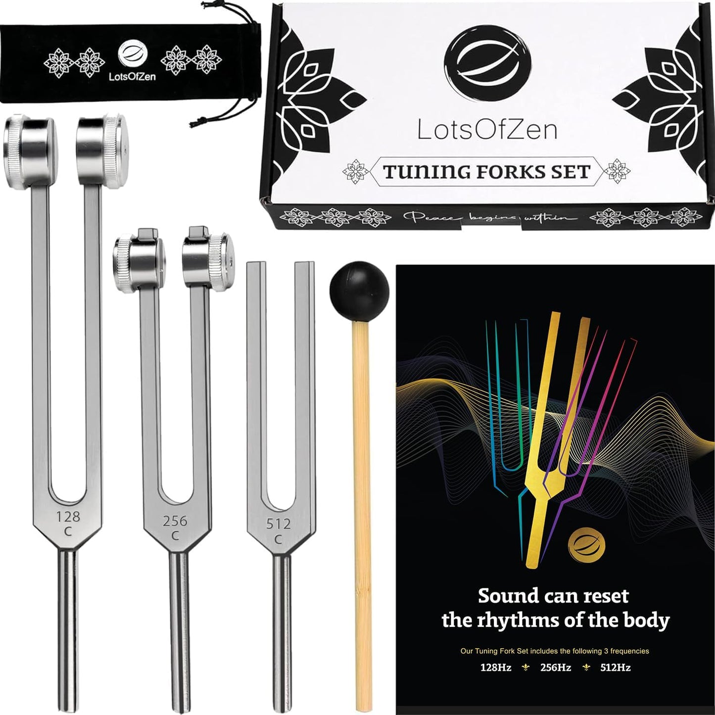 Tuning Forks for Healing Set - Essential Yoga & Meditation Tools