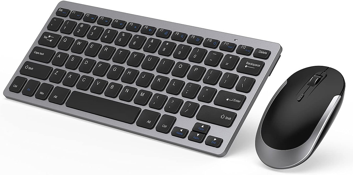 Ultra Compact Wireless Keyboard Mouse Combo for Desktop/Laptop