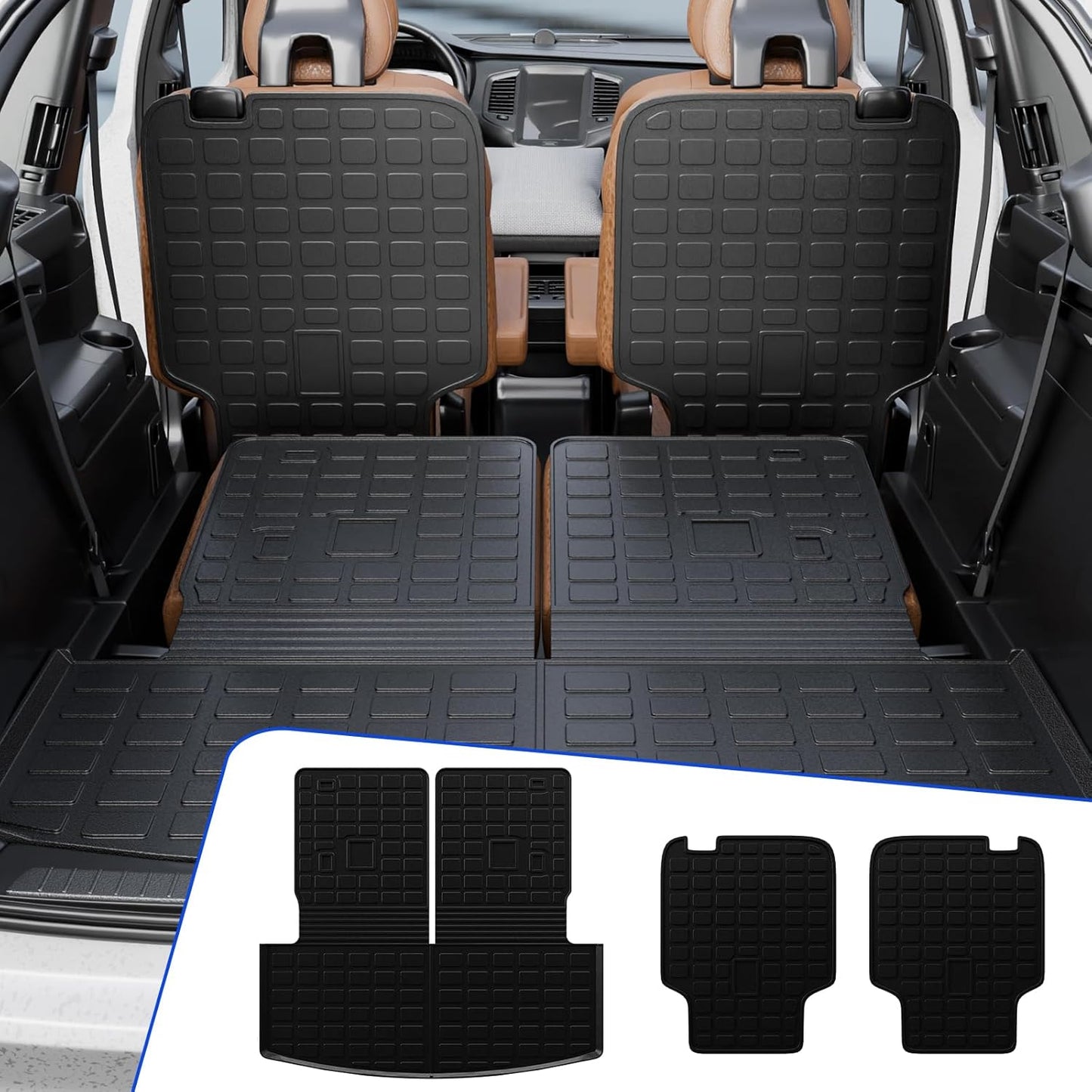 Rongtaod Cargo Mat for 2020-2025 Ford Explorer 6 Seats