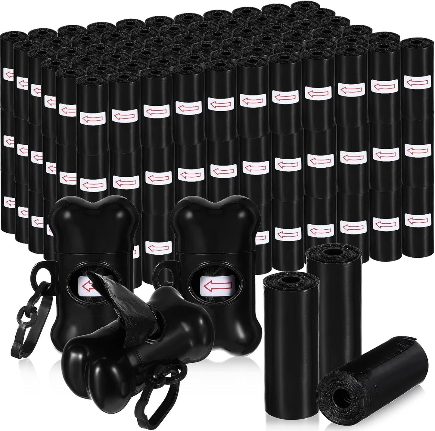 Teling 3000 Count Dog Poop Bags with Dispensers for Easy Use