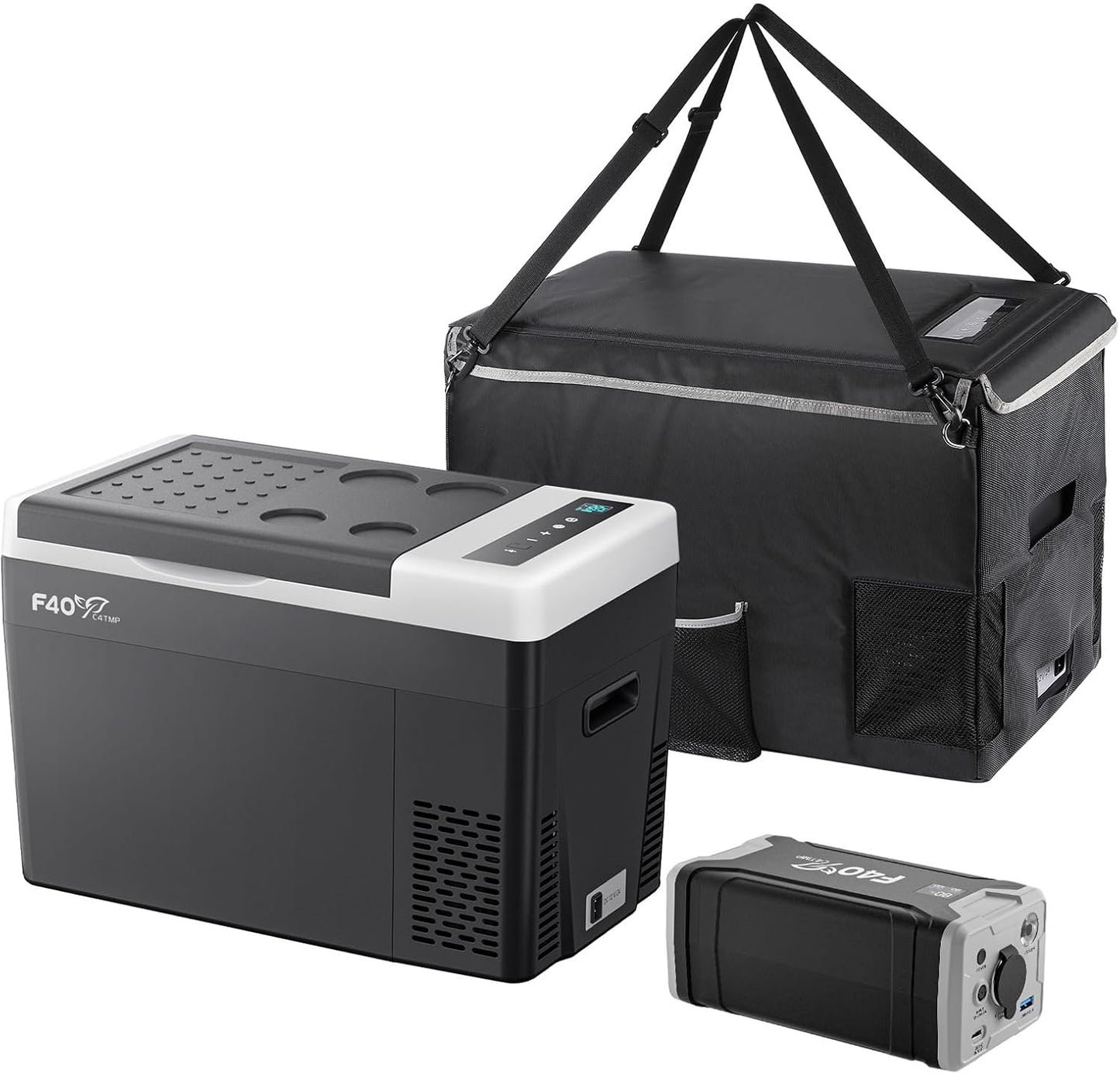 Ultimate Portable Bundle: Refrigerator, Cover & Power Station
