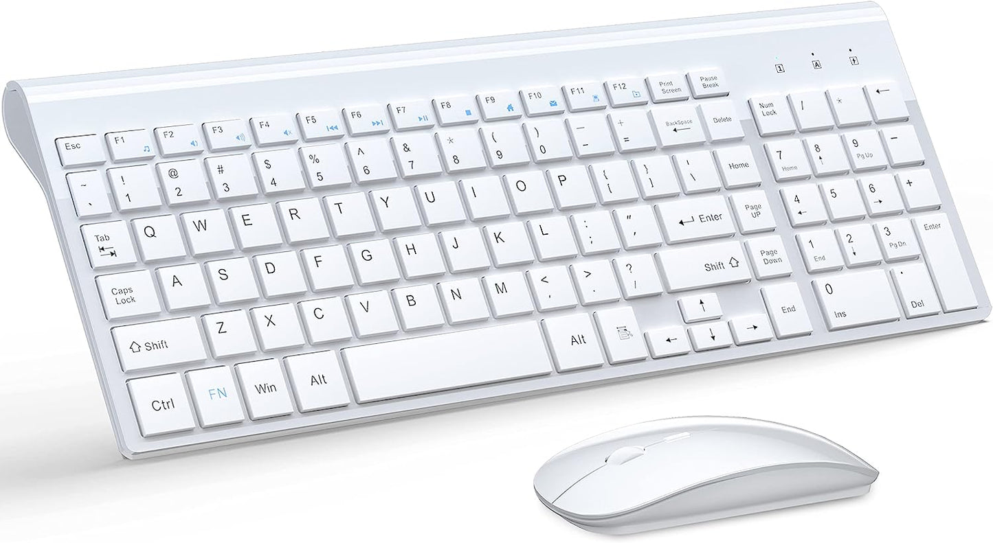 TopMate Ultra Slim Wireless Keyboard & Mouse Combo - Silent & Compact