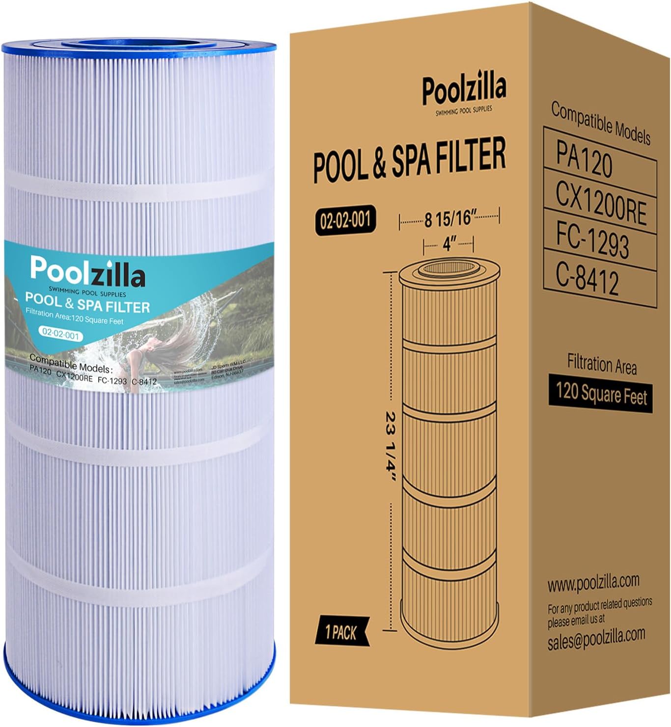 Poolzilla Replacement Filter Cartridge for C1200 and More