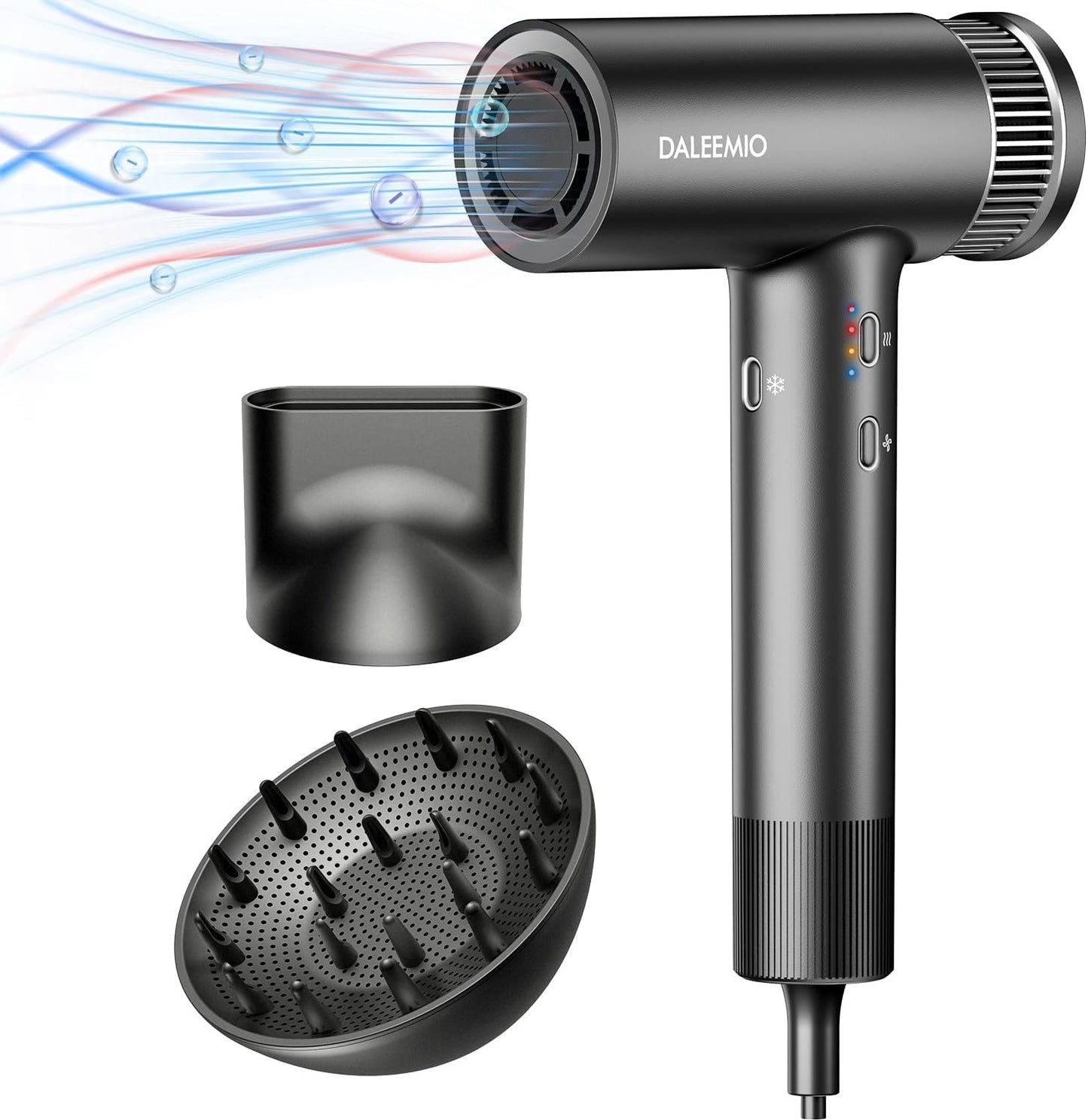 High Speed Blow Dryer, Nano Ionic tech, Thermo-Control, Gray