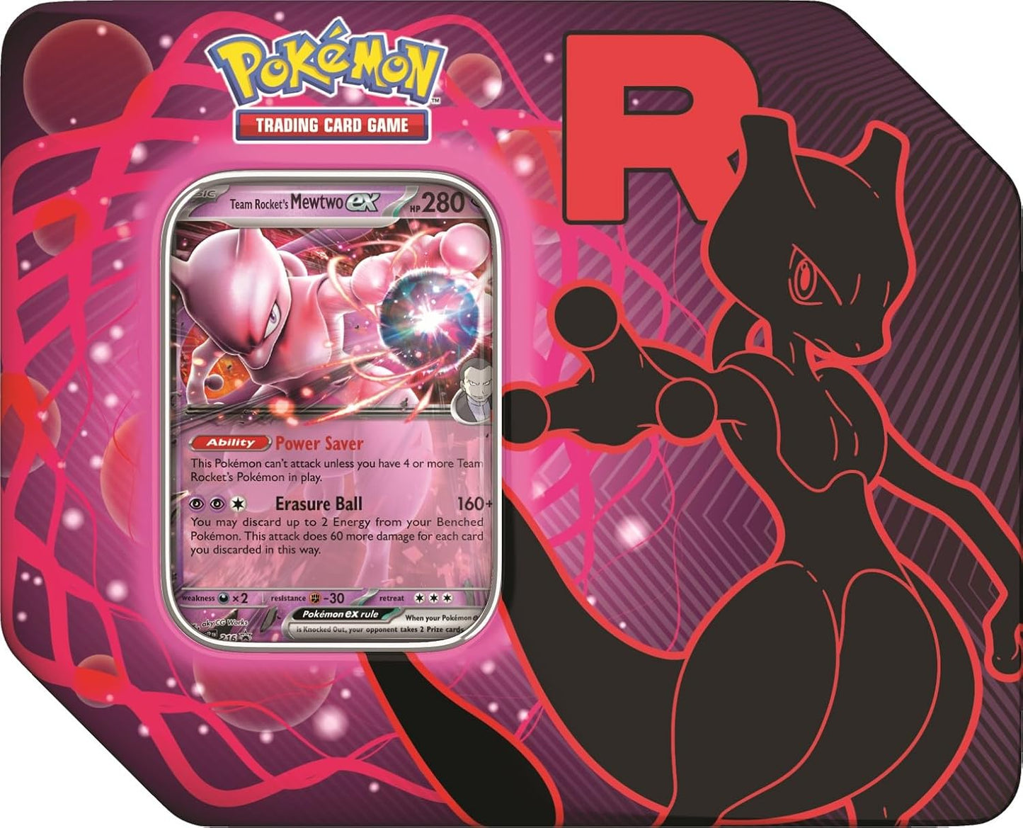 Pokemon TCG Team Rocket Tin with Exclusive Foil Promo Card