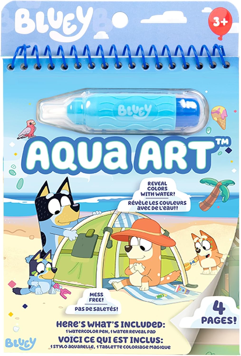 Bluey Aqua Art - No-Mess Water Reveal Fun